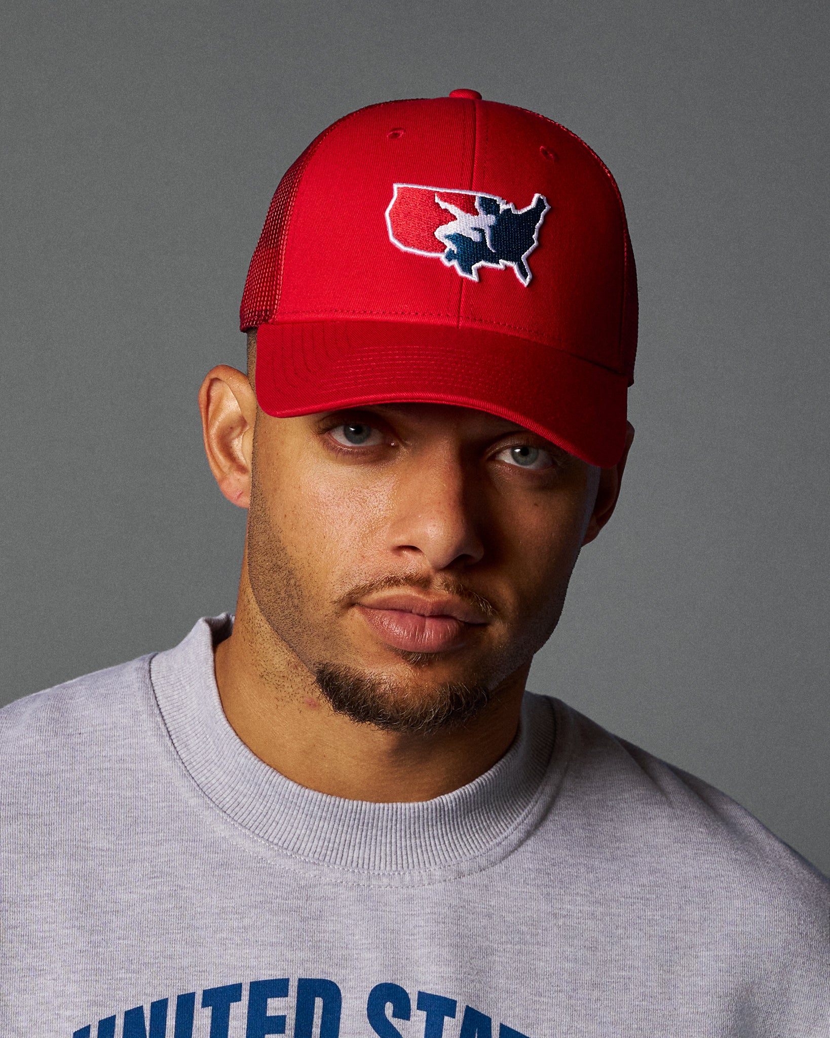USA Wrestling Logo Bridge Trucker Hat - Image 13