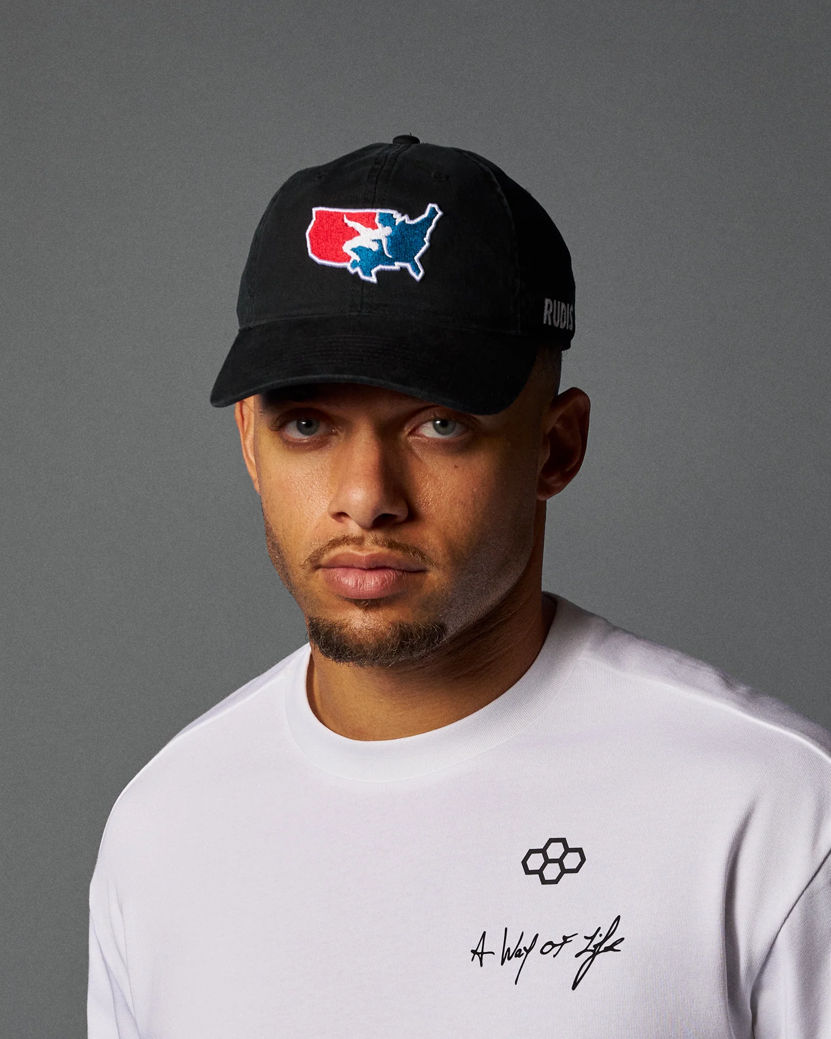 USA Wrestling Logo Freestyle Unstructured Hat - Image 3