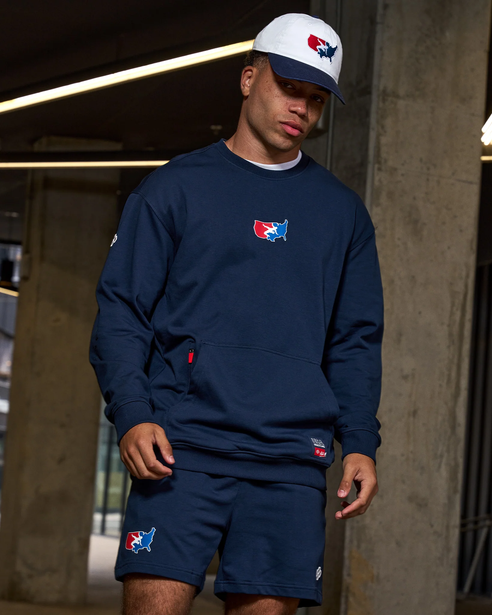 USA Wrestling Luxe Terry Crewneck - Image 2