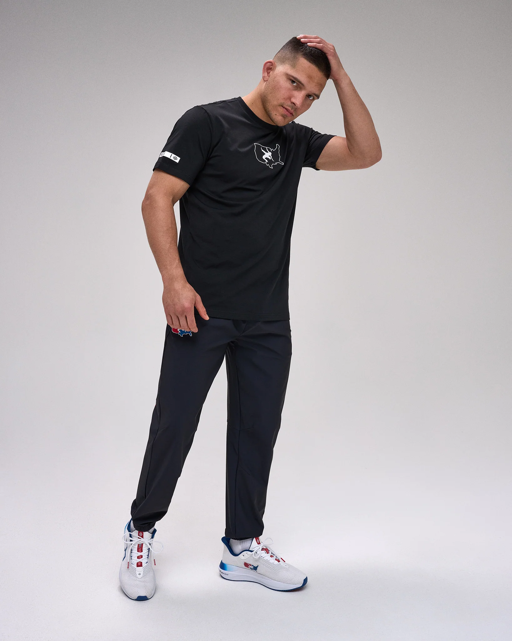 USA Wrestling Map Hybrid T-Shirt - Image 3