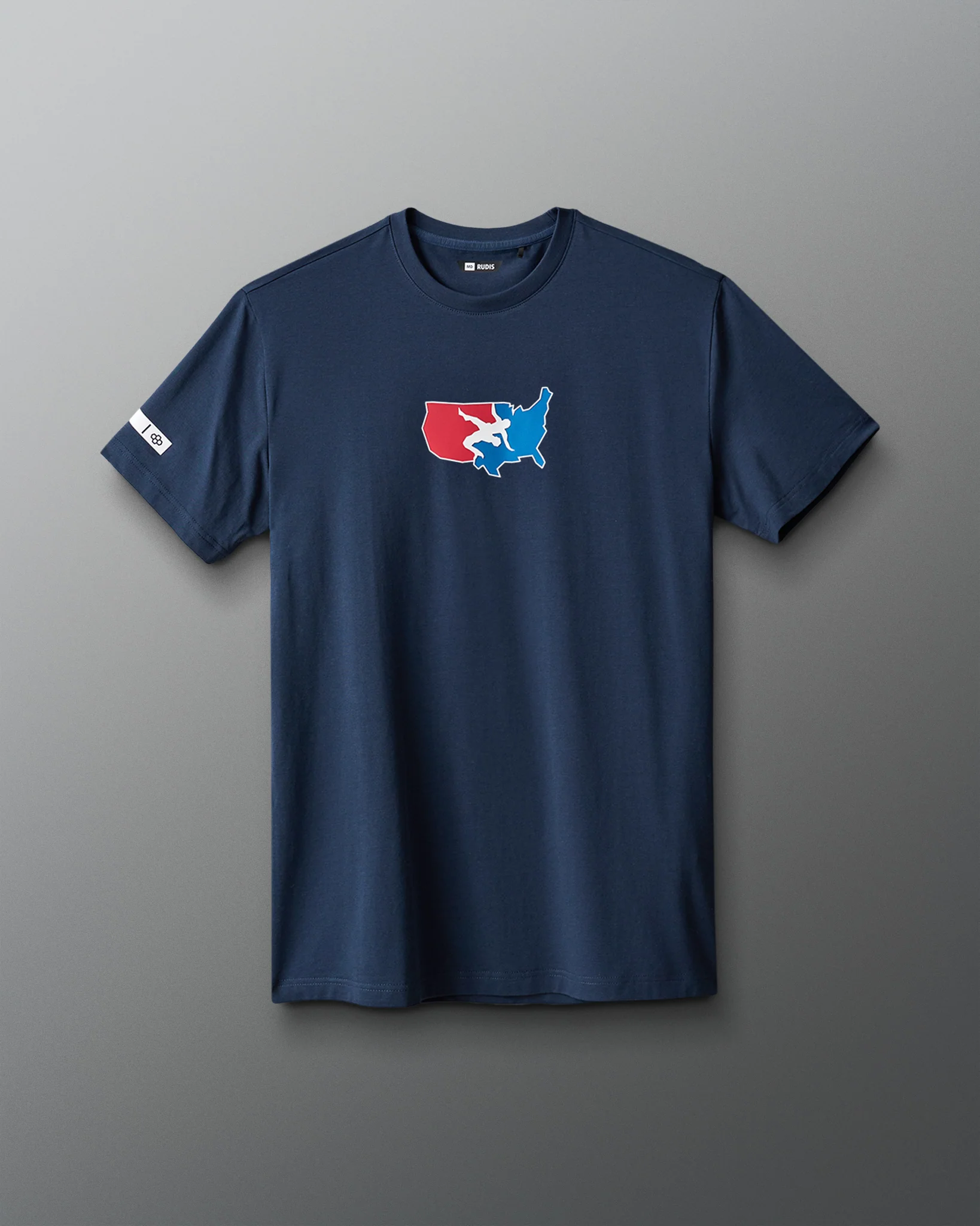 USA Wrestling Map Hybrid T-Shirt - Image 7