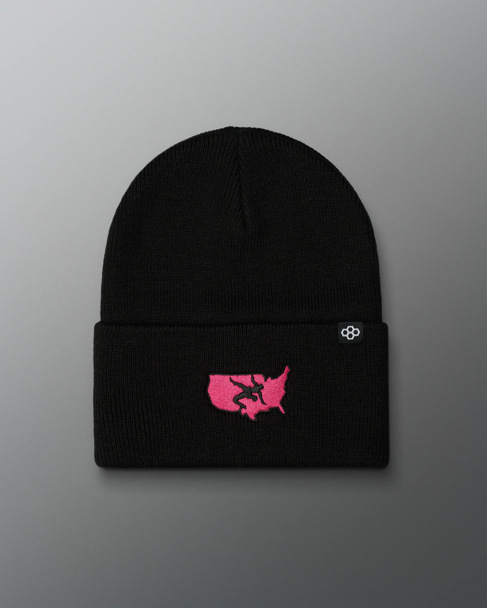 USA Wrestling Map Logo Foldover Beanie
