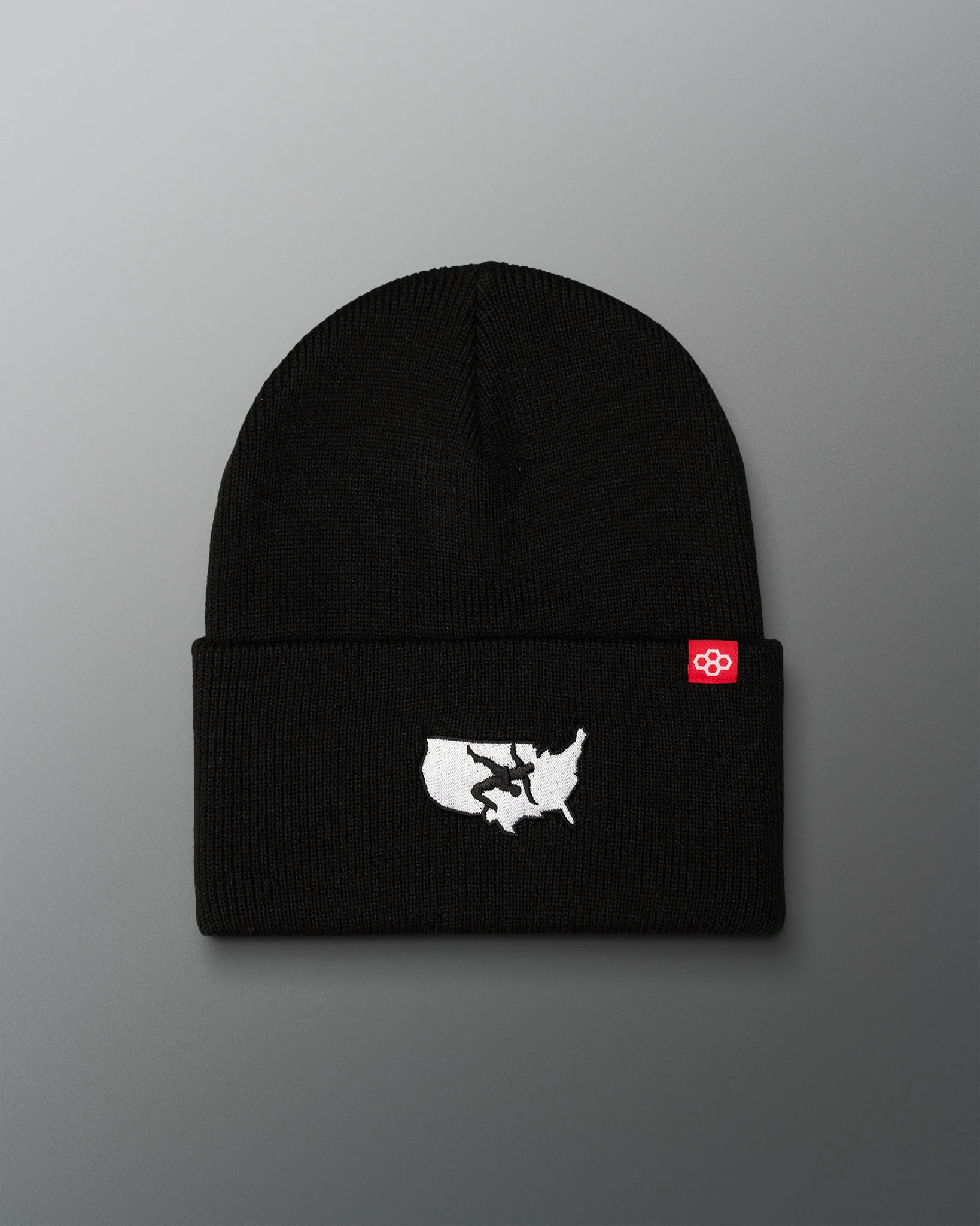 USA Wrestling Map Logo Foldover Beanie - Image 3