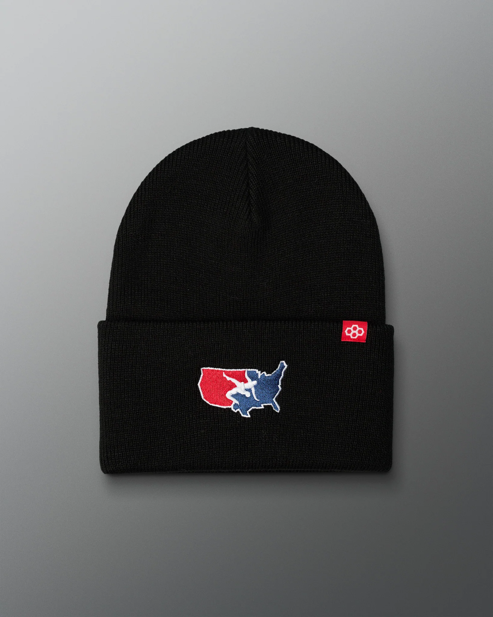 USA Wrestling Map Logo Foldover Beanie - Image 4
