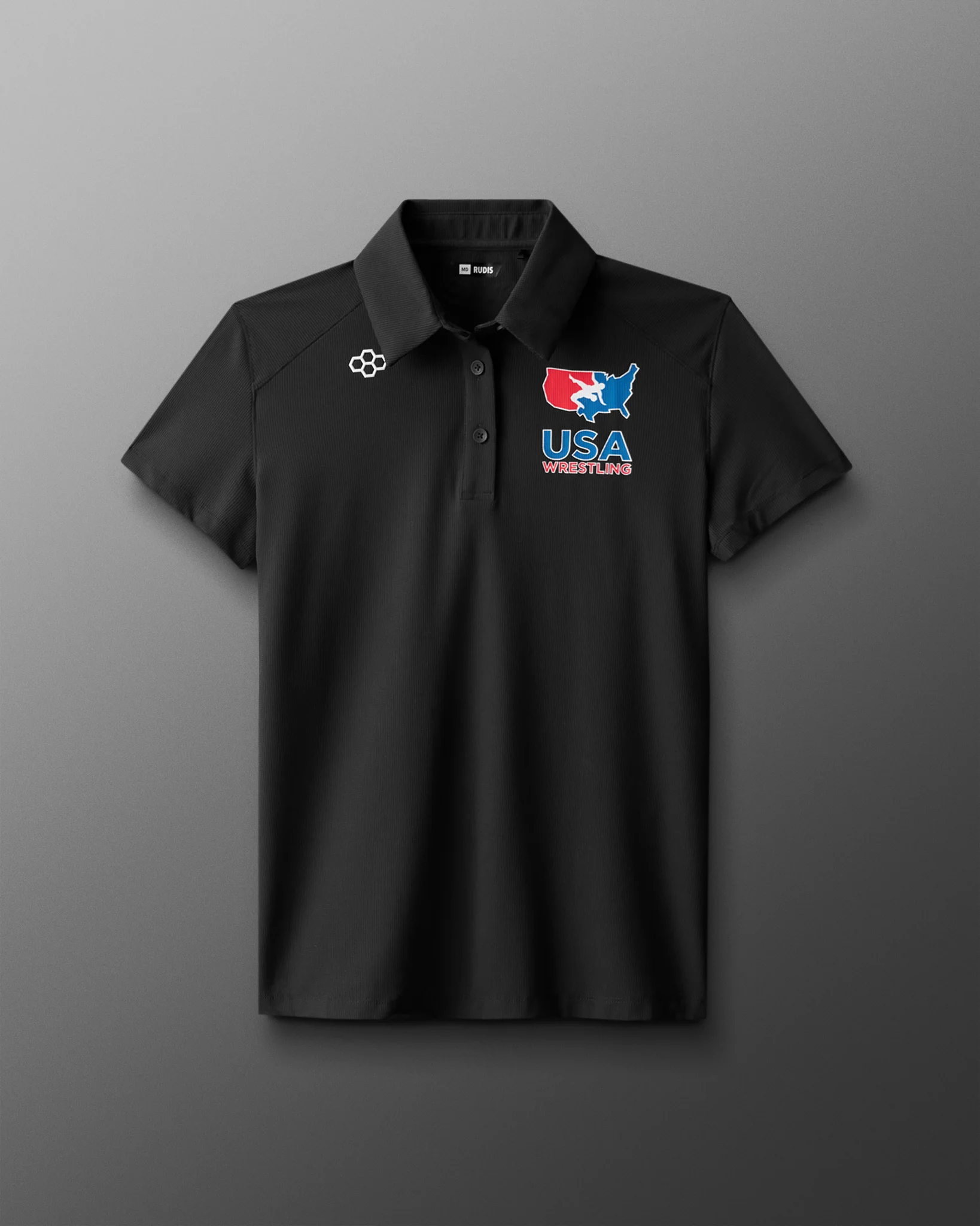 USA Wrestling Women's Go-To Hex Polo - Image 3