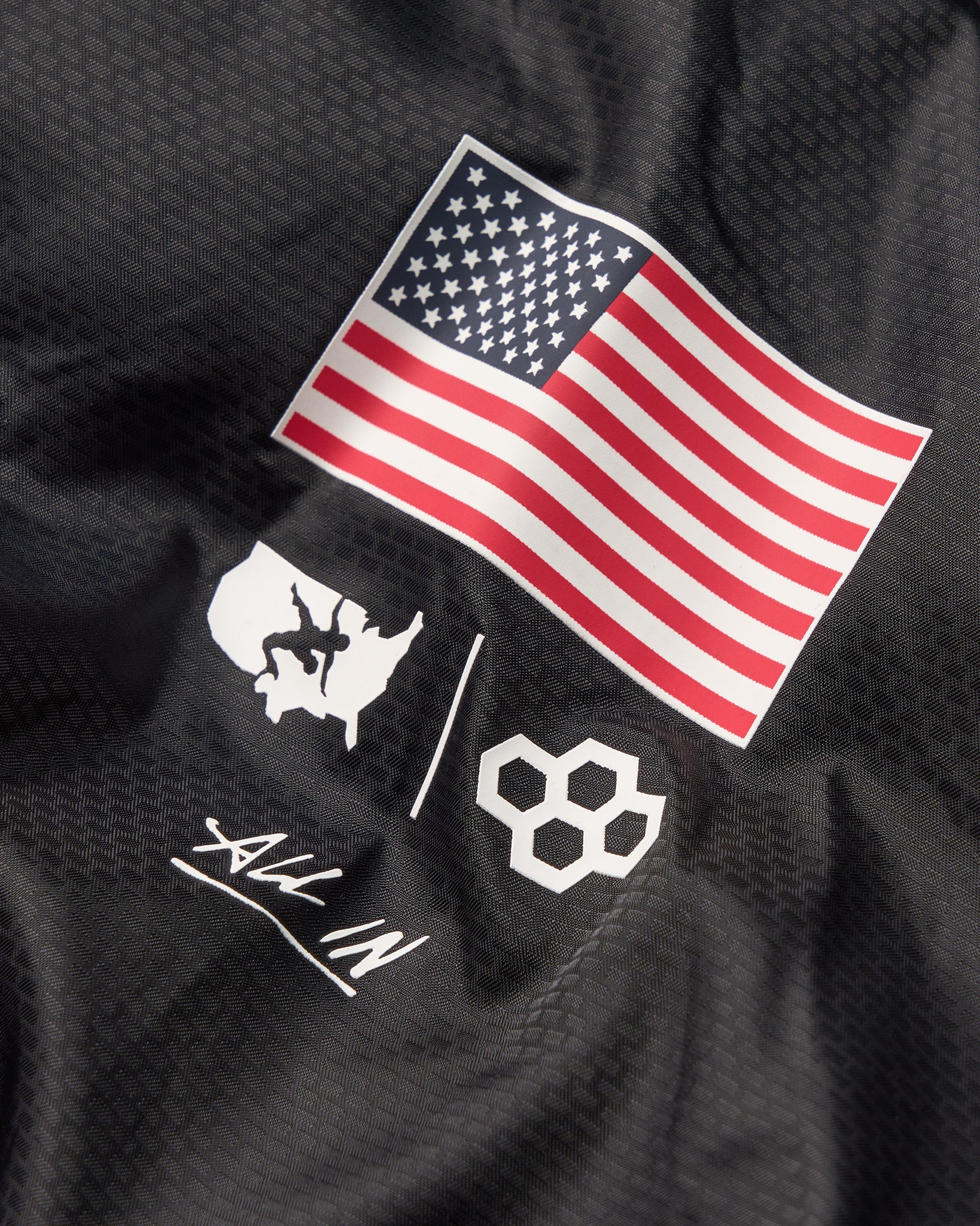 USA Wrestling Motion Windbreaker - Black - Image 3