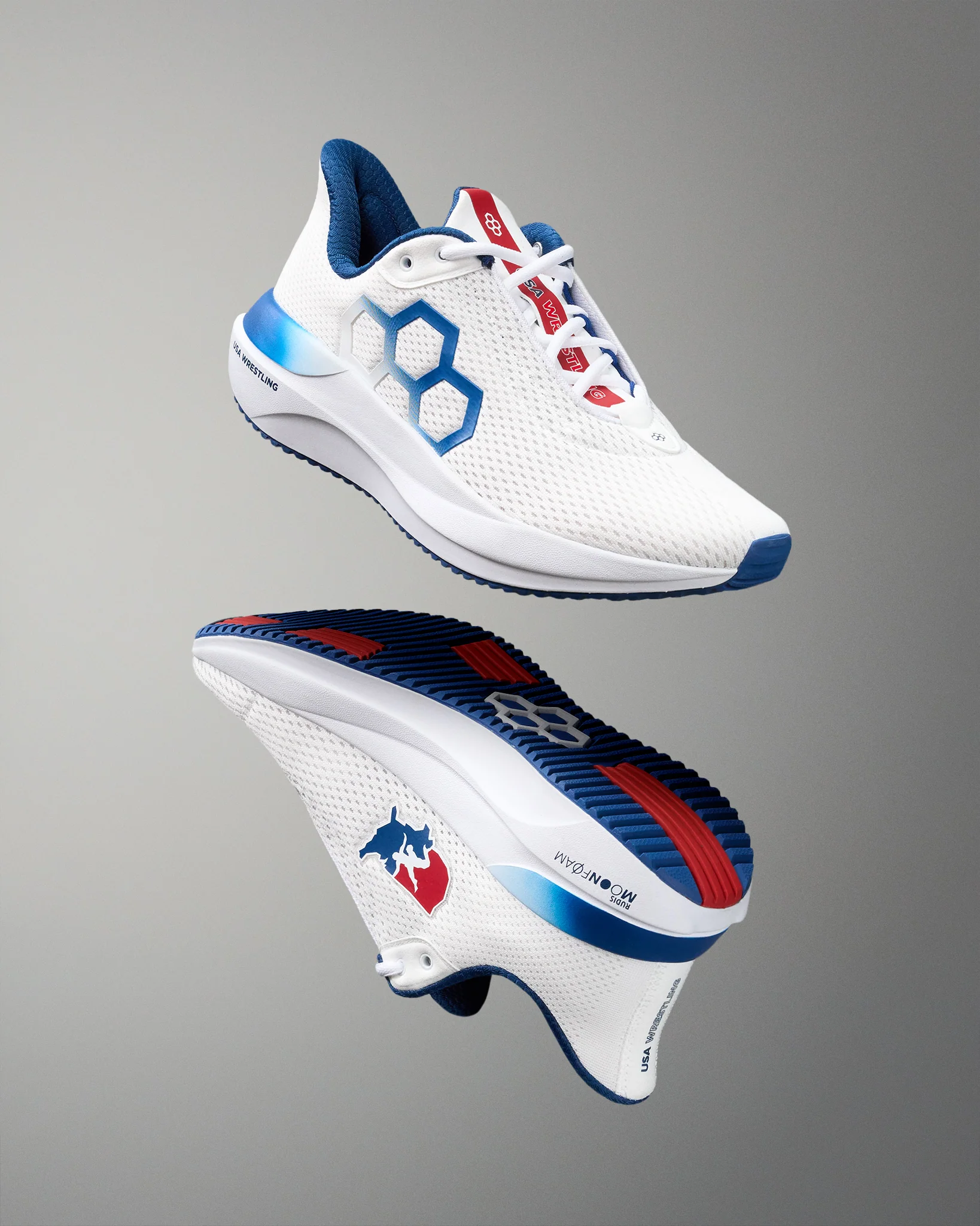 USA Wrestling Quest Adult Lifestyle Runner - USA White