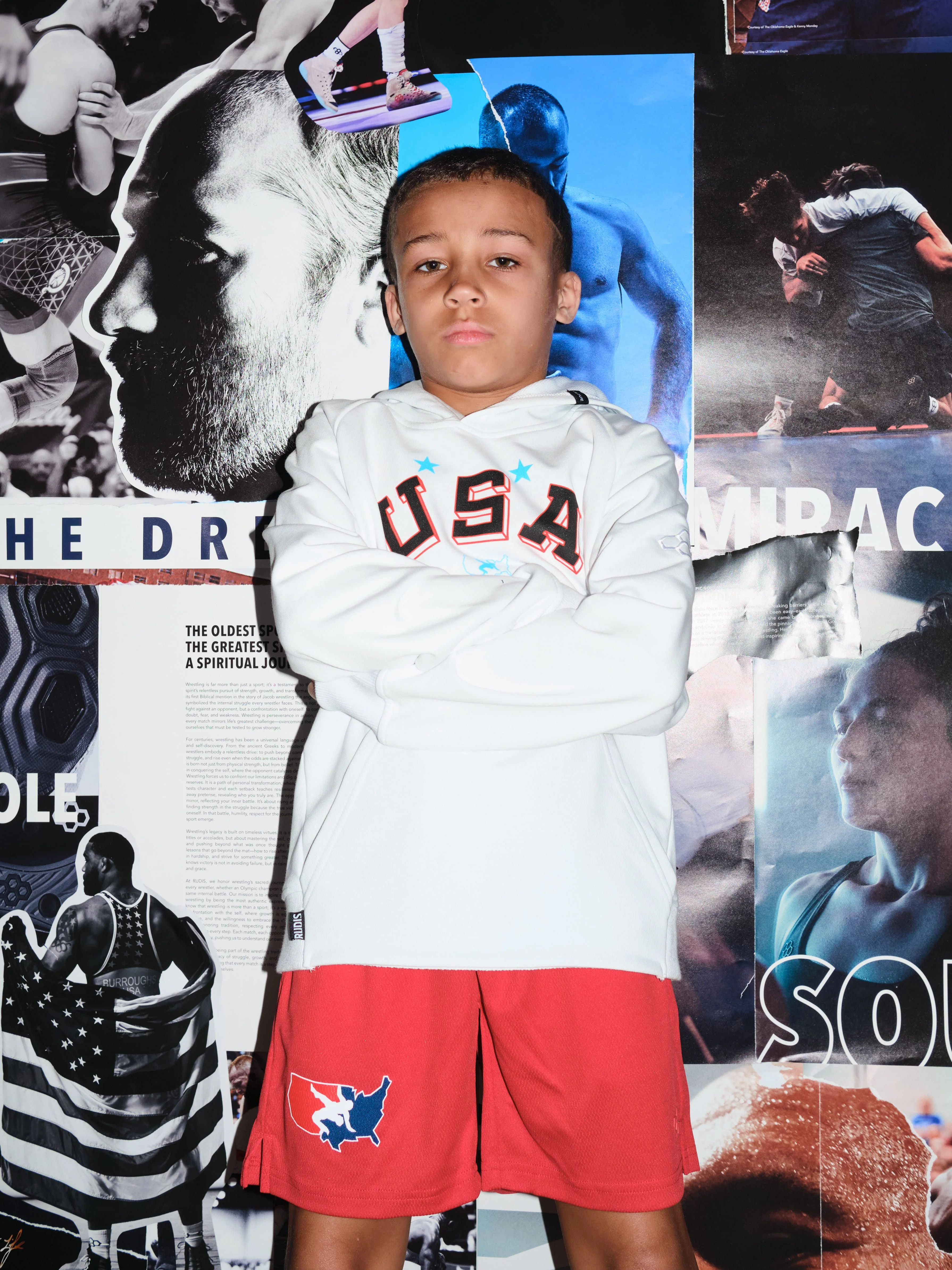 USA Wrestling Retro Youth Elite Terry Hoodie