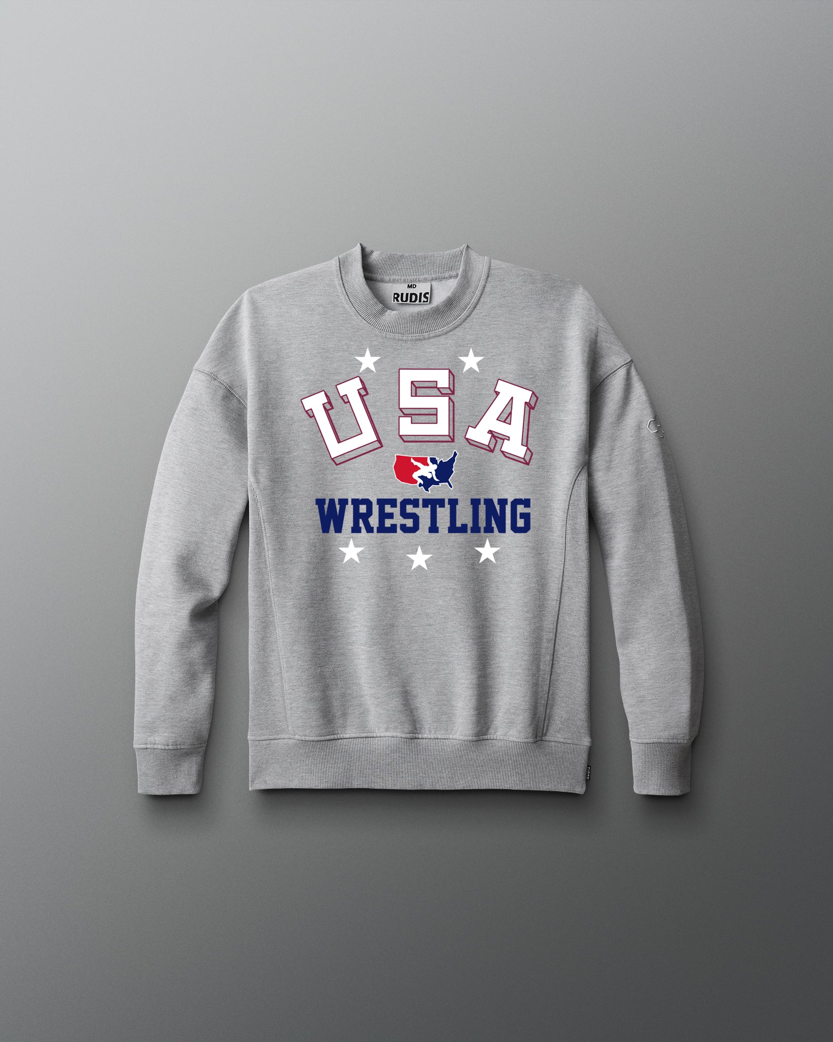 USA Wrestling Retro Youth Titan Heavyweight Crewneck - Image 2