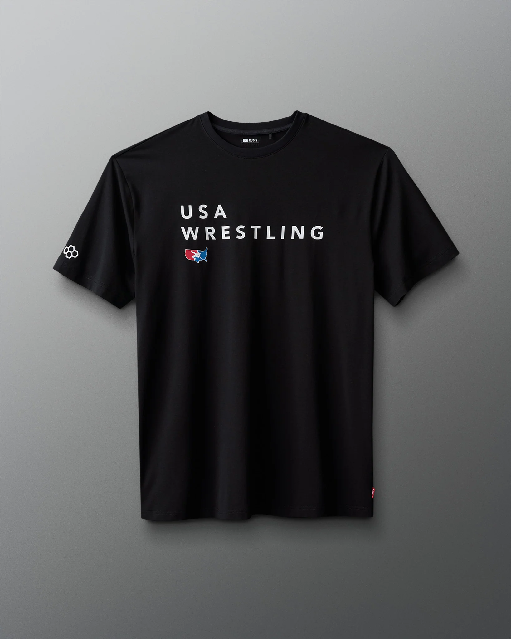 USA Wrestling Stacked Hybrid T-Shirt - Image 2