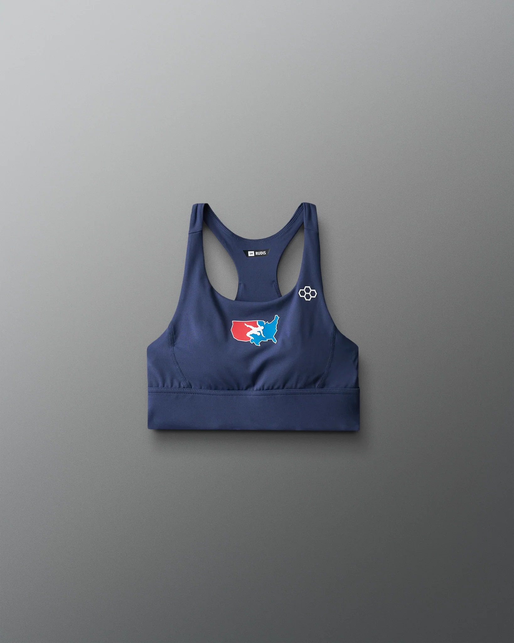 USA Wrestling Women's Scoop Neck Padded Sports Bra - Image 3