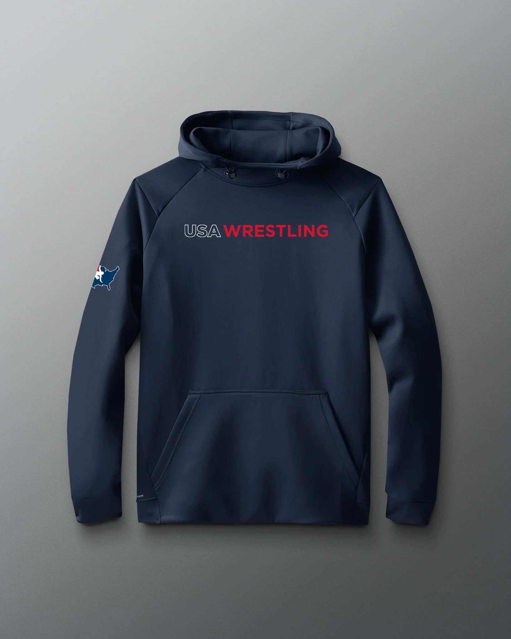 USA Wrestling Wordmark Cool-Feel Scuba Hoodie