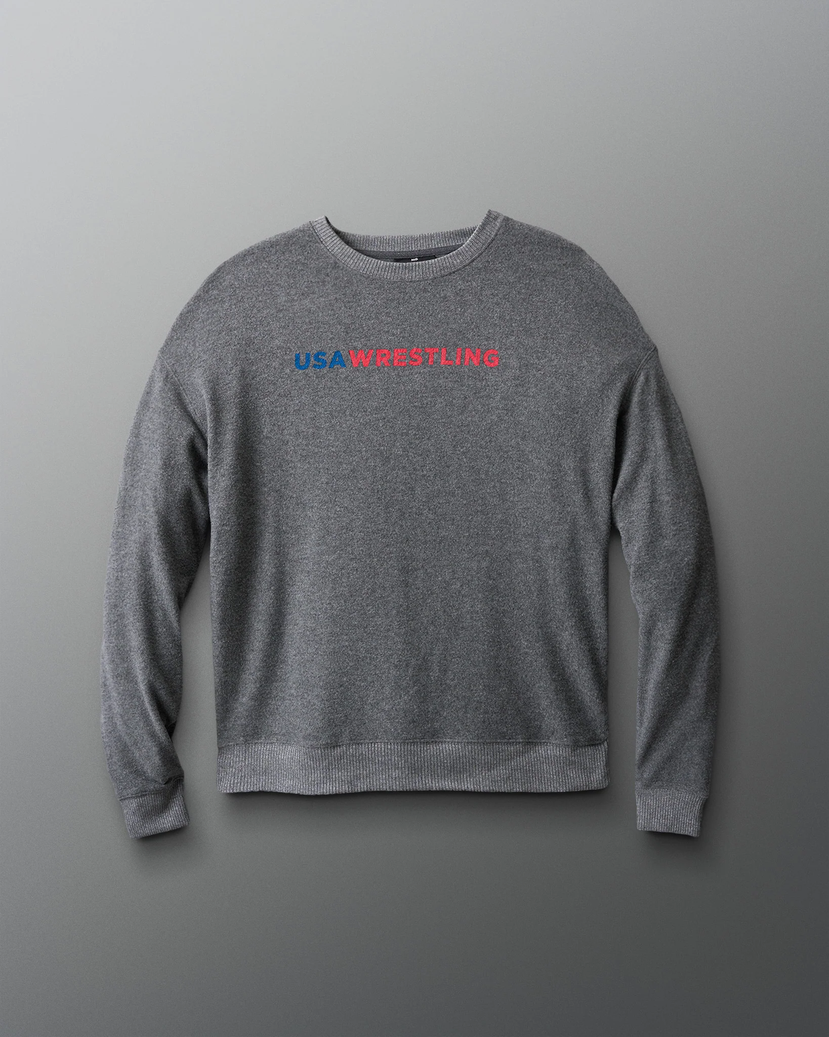 USA Wrestling Wordmark Hacci Crewneck - Image 3