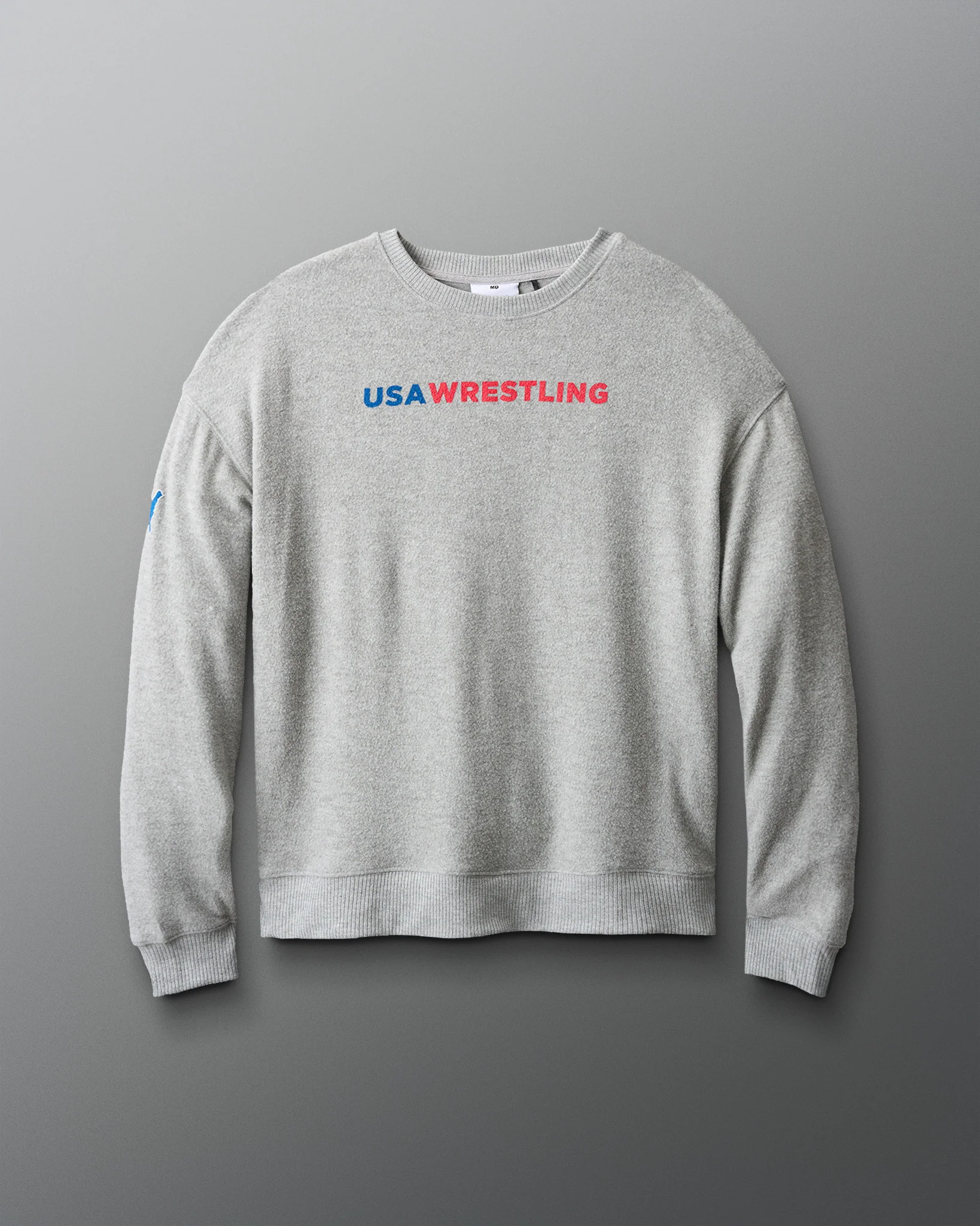 USA Wrestling Wordmark Hacci Crewneck - Image 5
