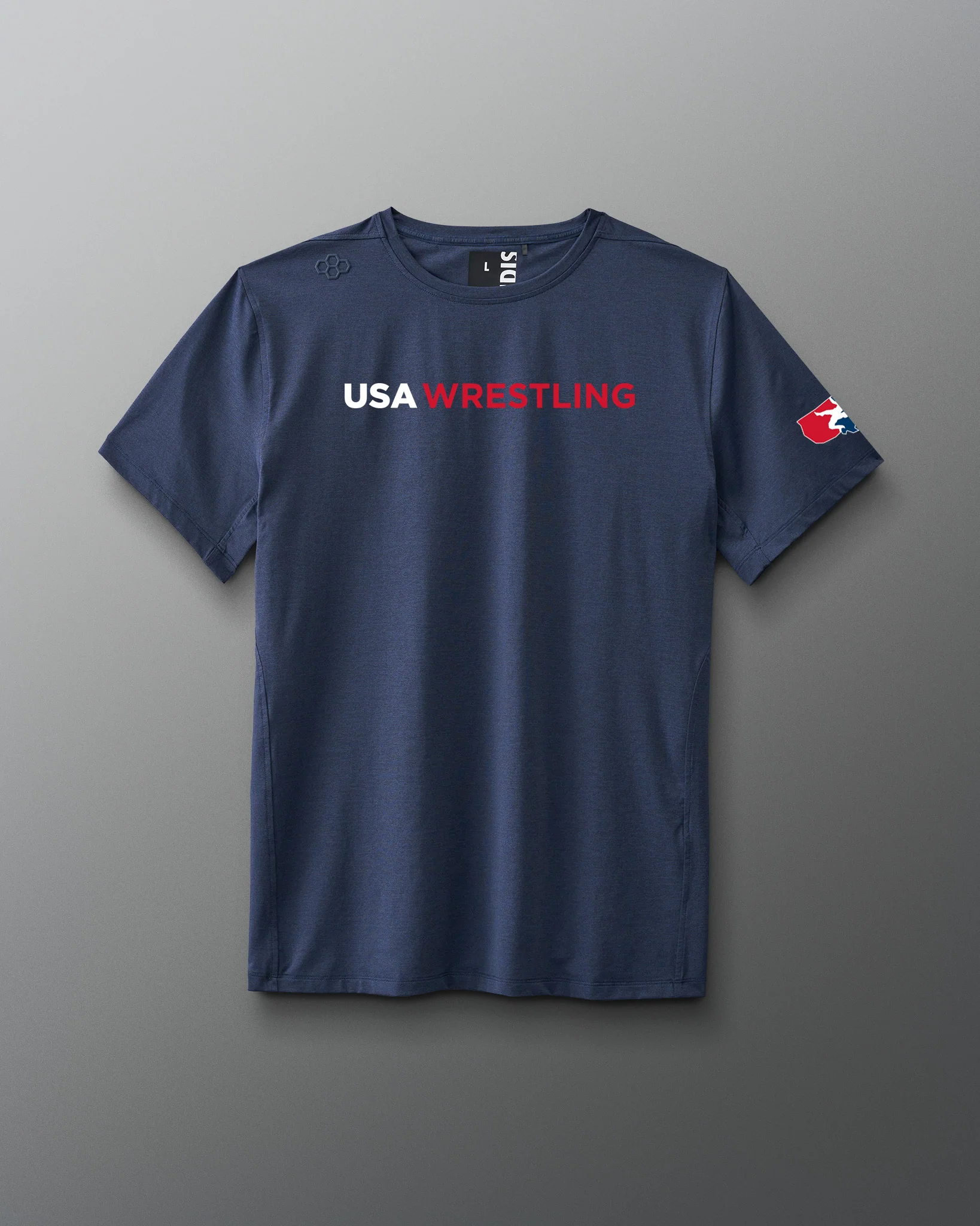 USA Wrestling Wordmark Performance Heather T-Shirt - Image 2