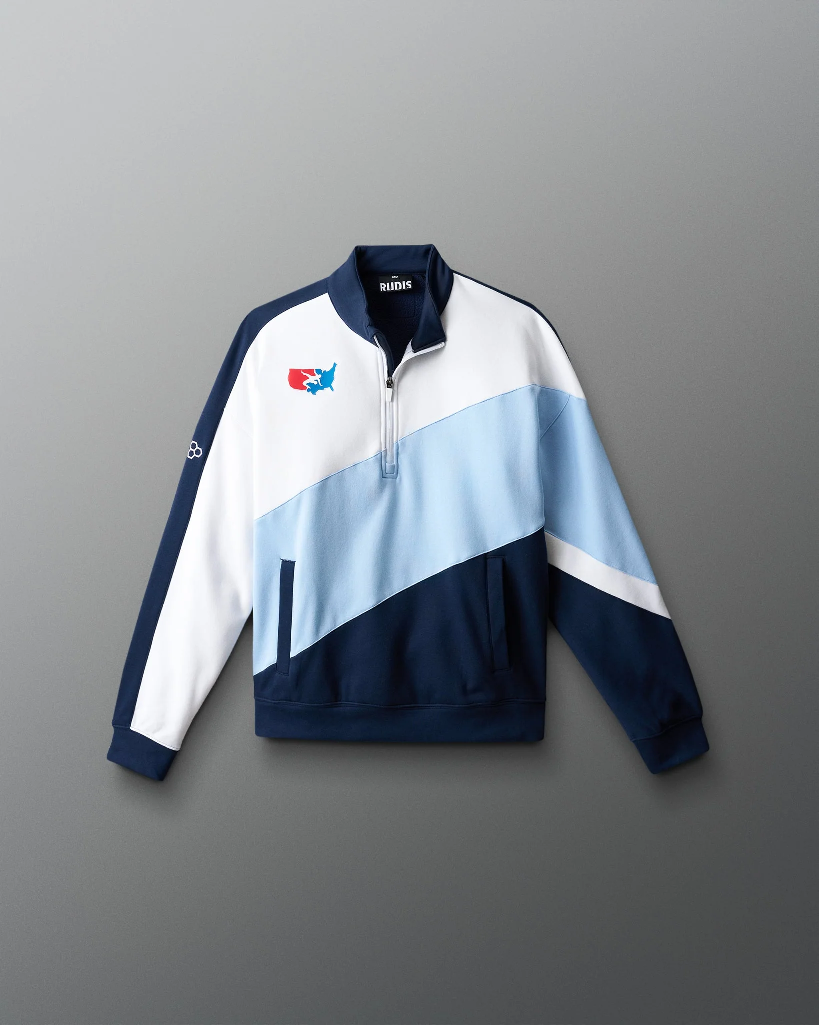 USA Wrestling Youth Colorblock 1/4 Zip - Image 8