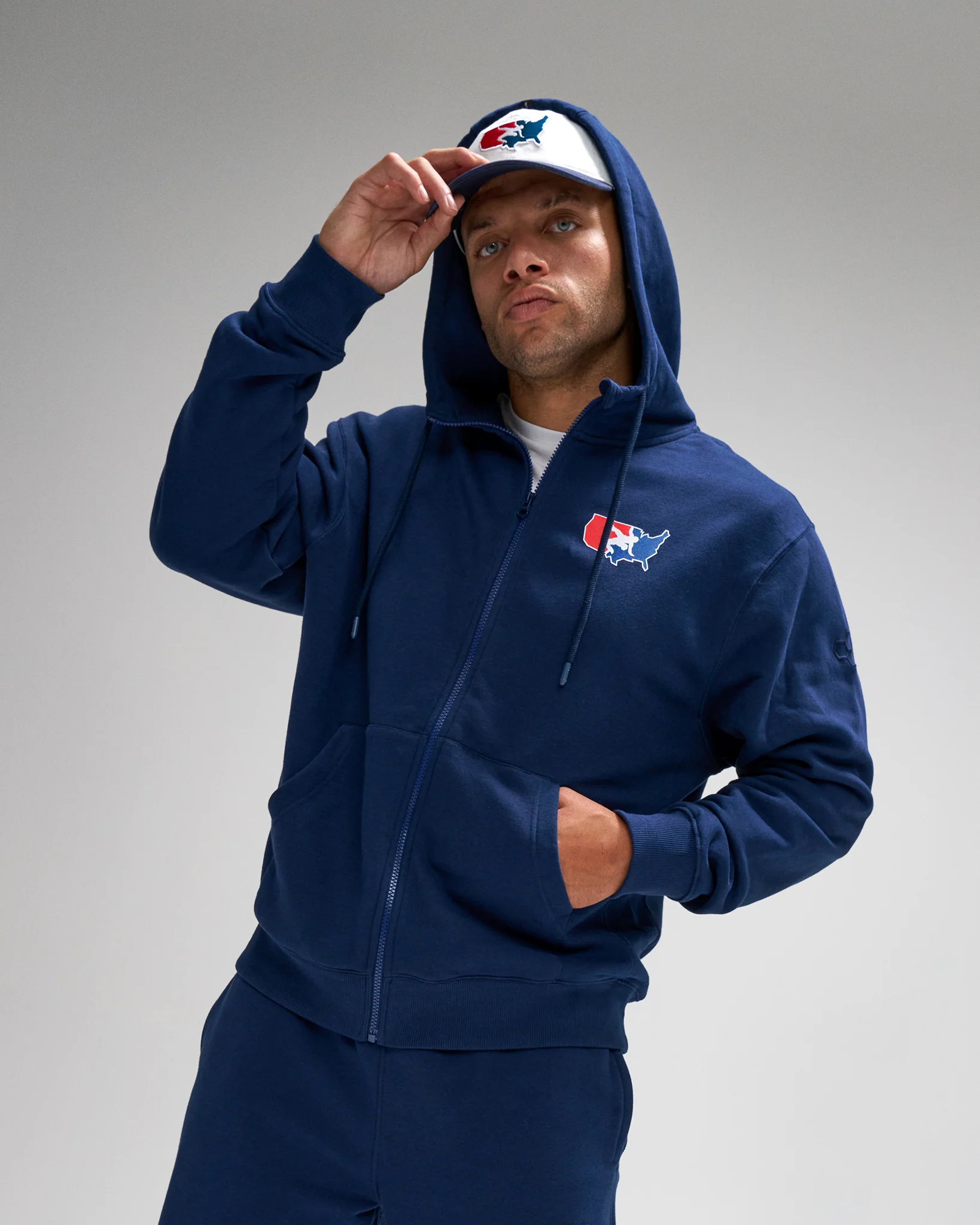 USA Wrestling Logo Comfort Fleece Full Zip