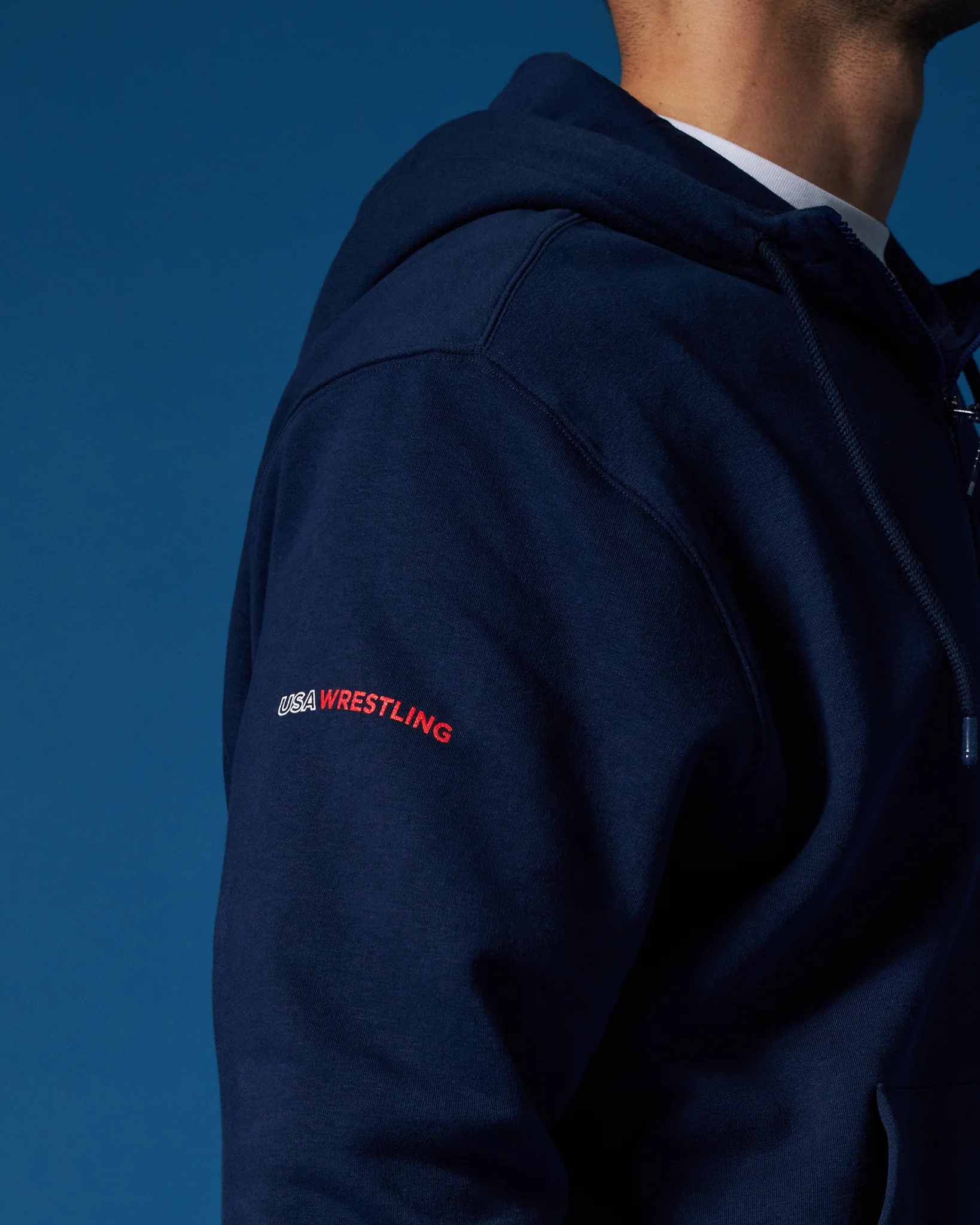 USA Wrestling Logo Comfort Fleece Full Zip - Image 6