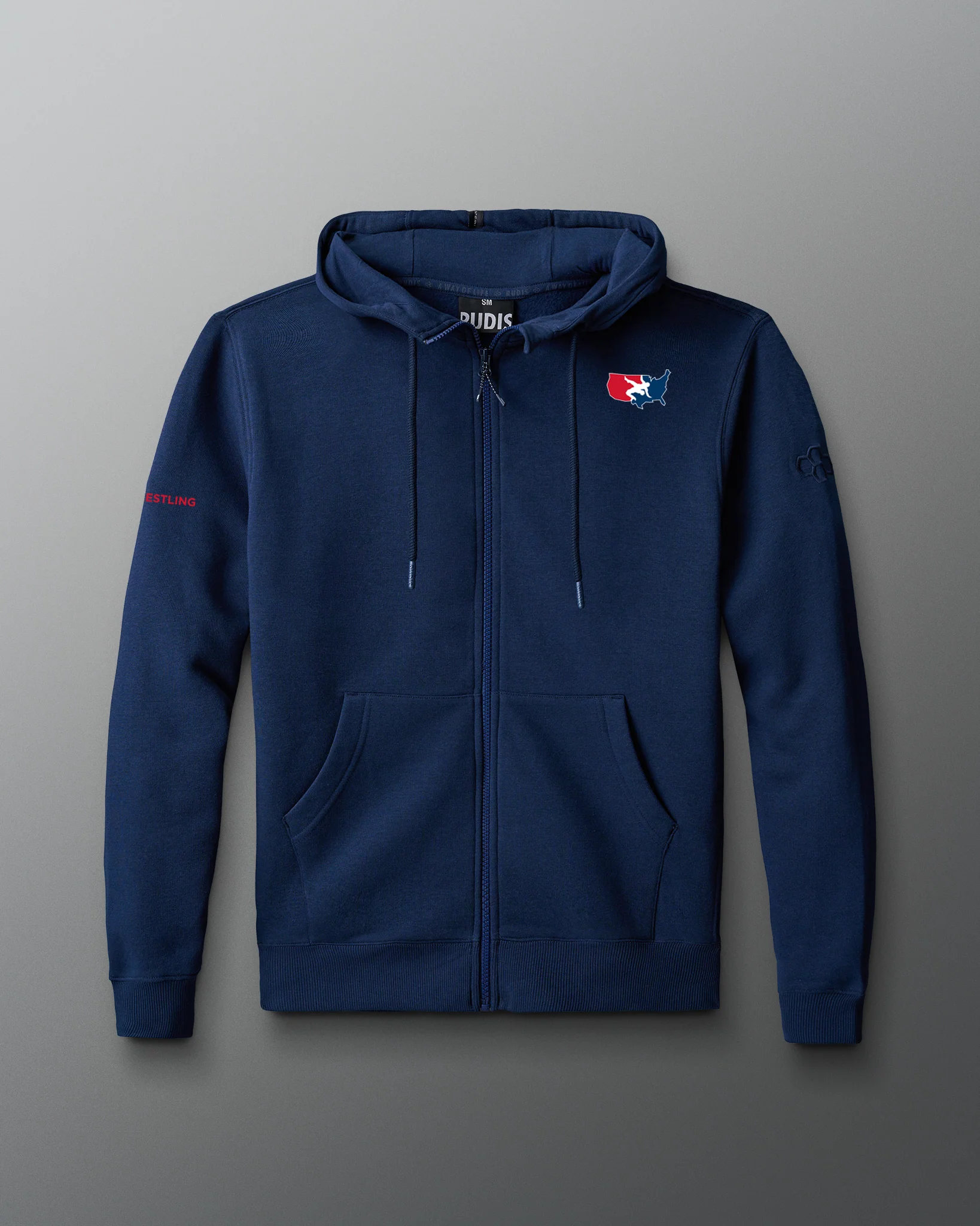 USA Wrestling Logo Comfort Fleece Full Zip - Image 7