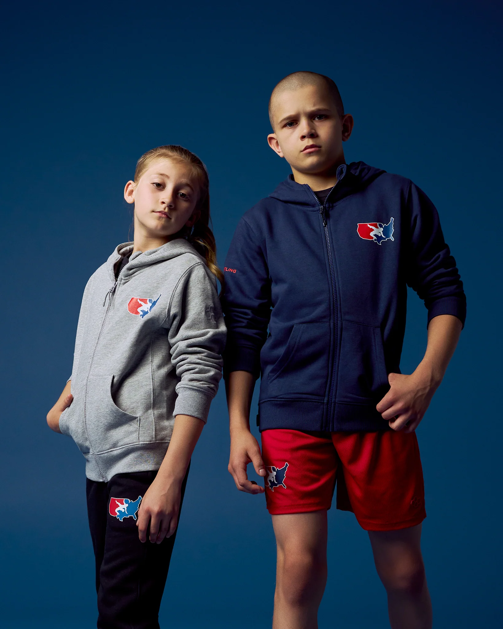 USAW Logo Comfort Fleece Youth Full Zip - Image 3