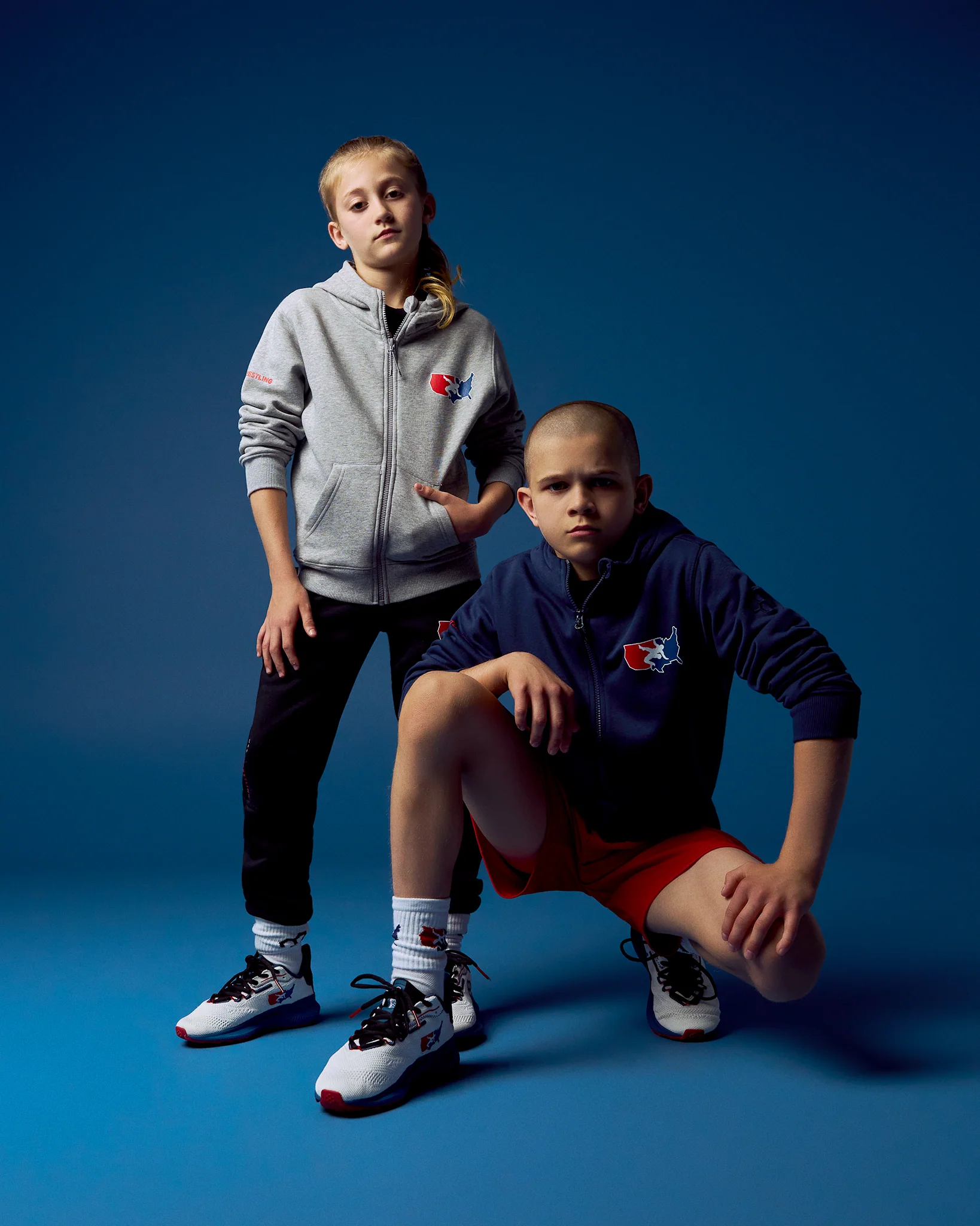 USAW Logo Comfort Fleece Youth Full Zip - Image 4