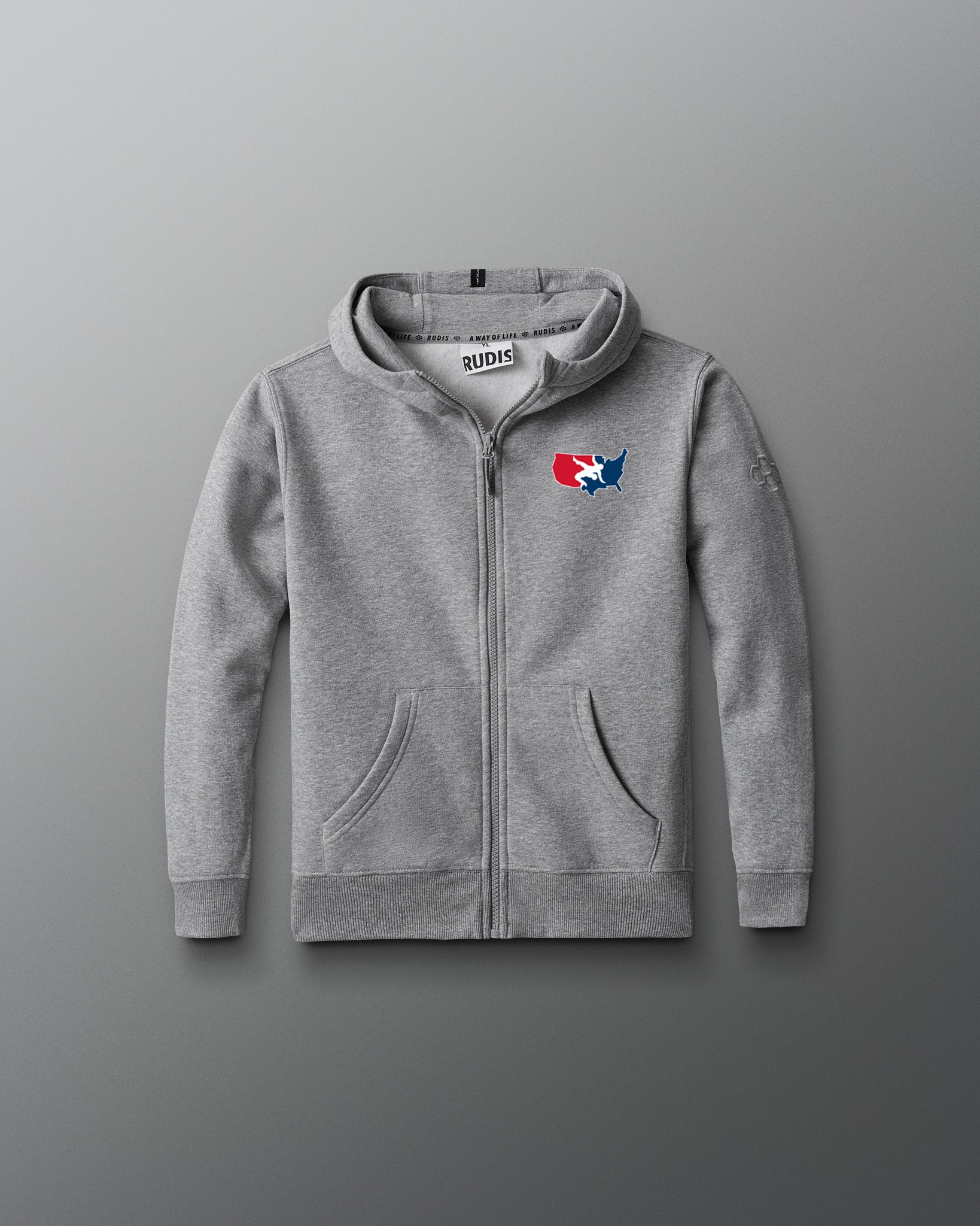 USAW Logo Comfort Fleece Youth Full Zip - Image 5