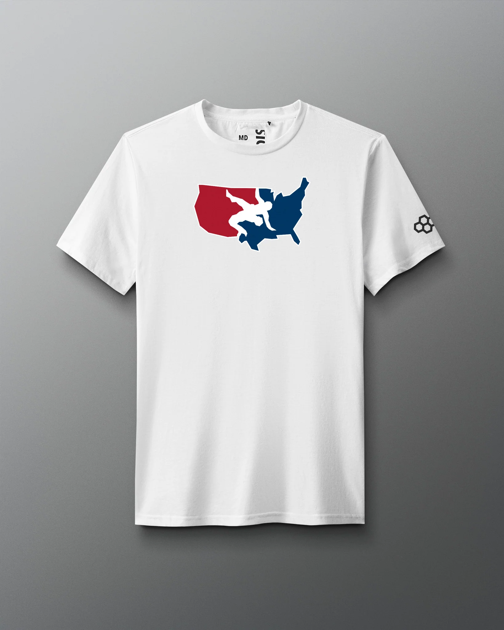 USA Wrestling Logo Elite Super Soft T-Shirt - Image 2