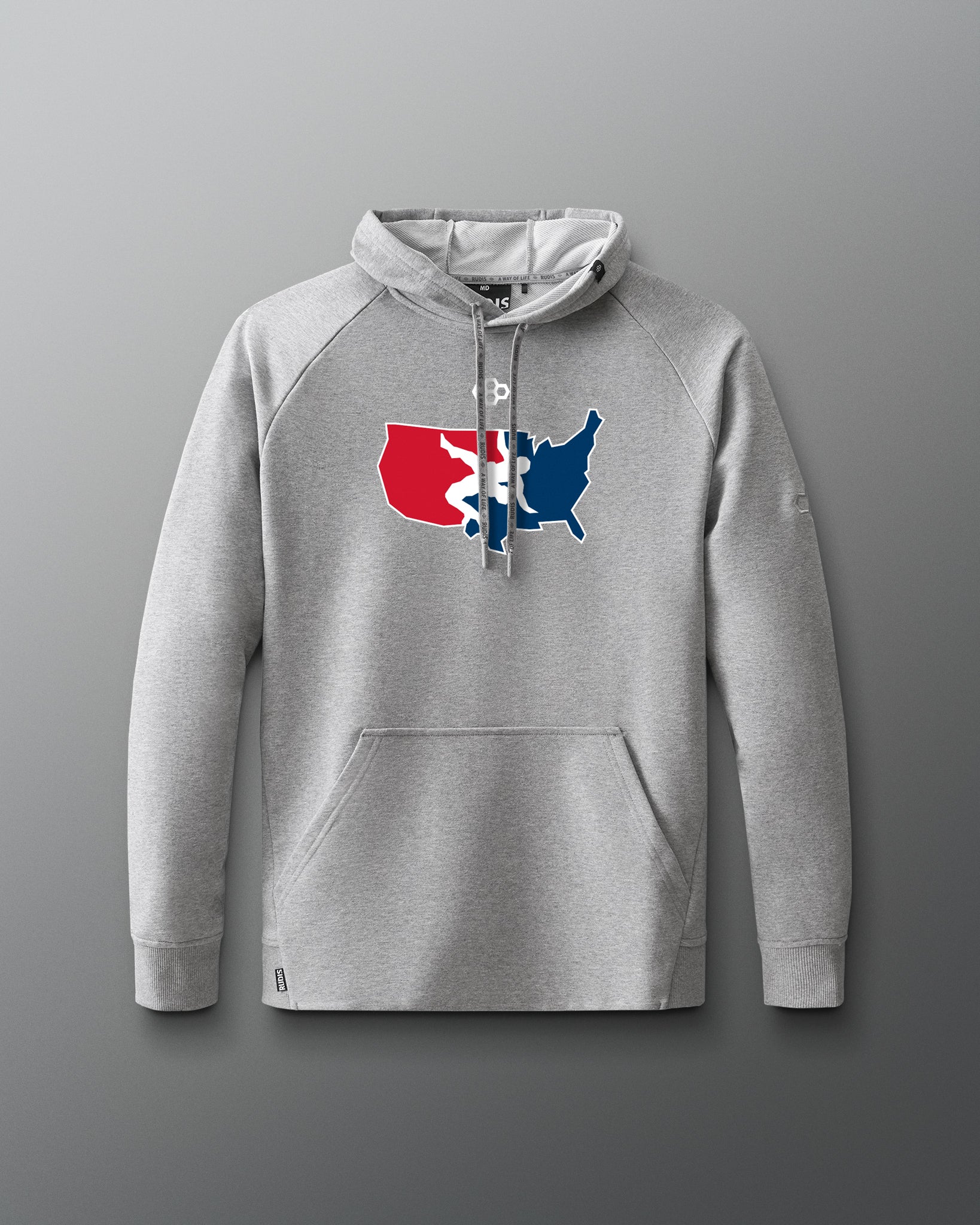 USA Wrestling Logo Elite Terry Hoodie - Image 6
