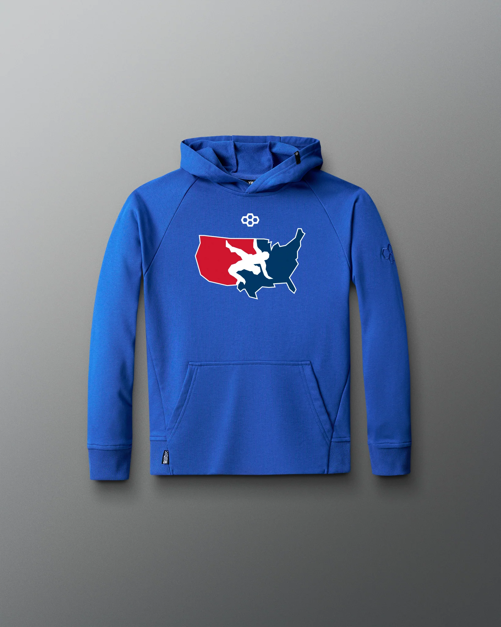 USA Wrestling Logo Elite Terry Youth Hoodie - Image 10