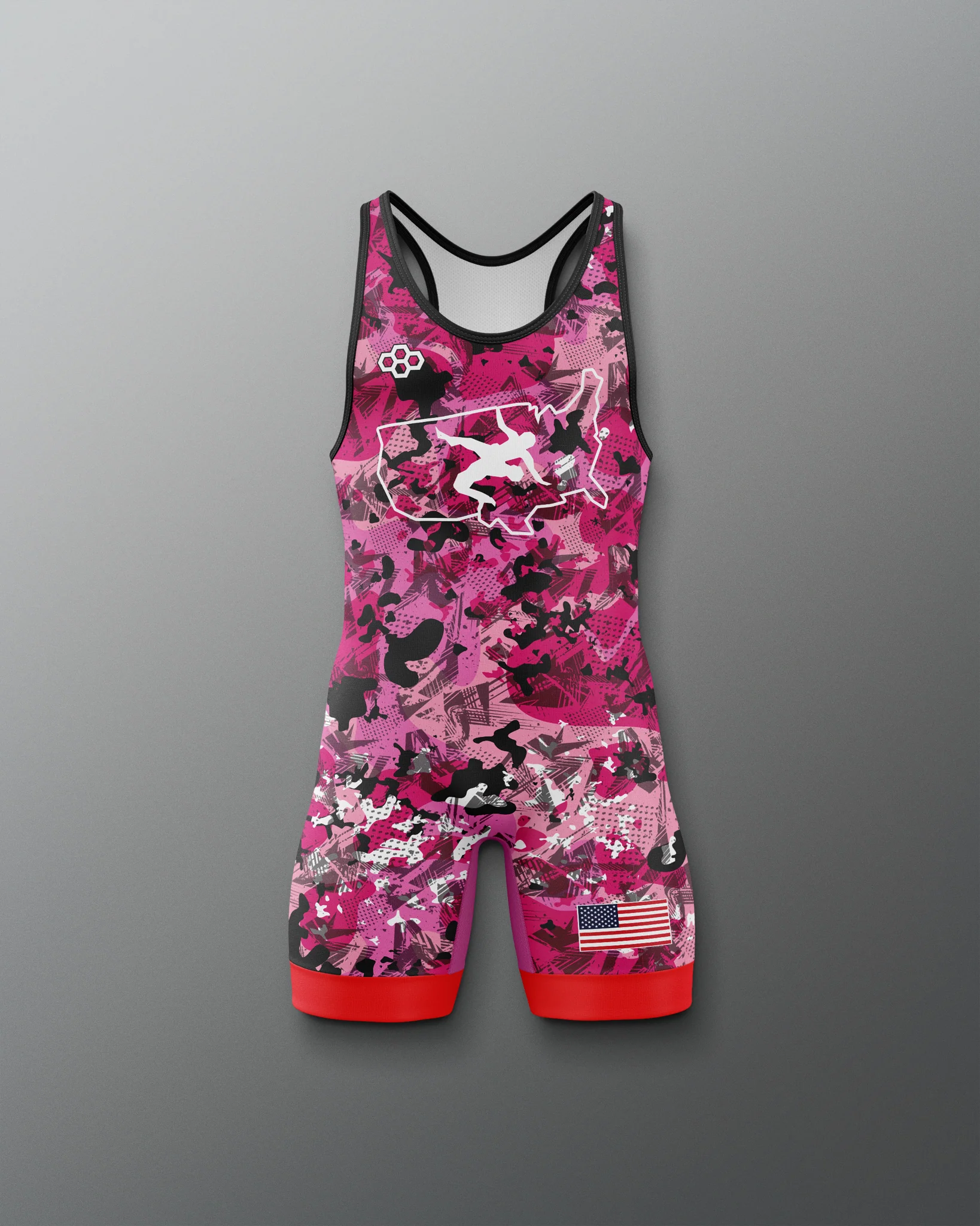 USAW Scatter Icon Boy's 2.0 Elite Singlet - Image 4