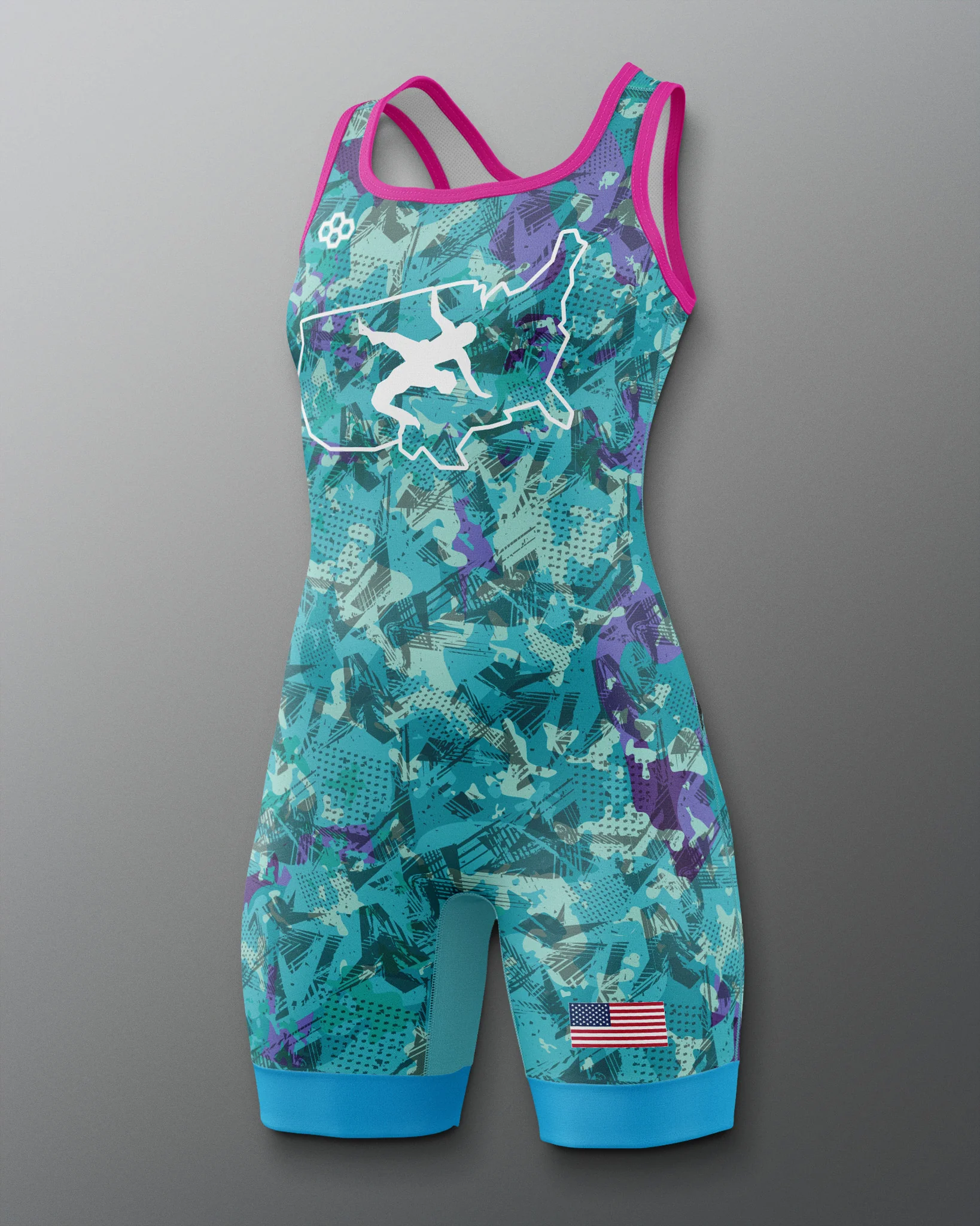 USAW Scatter Icon Women's 2.0 Elite Singlet - Image 7
