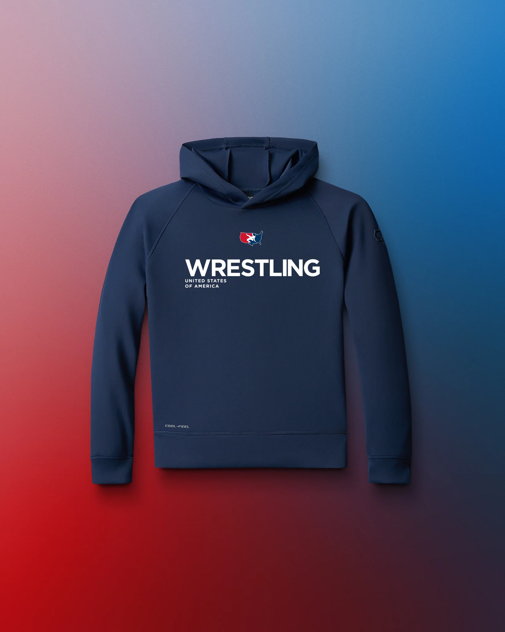 USAW Wrestling COOL-FEEL Youth Hoodie - Image 2