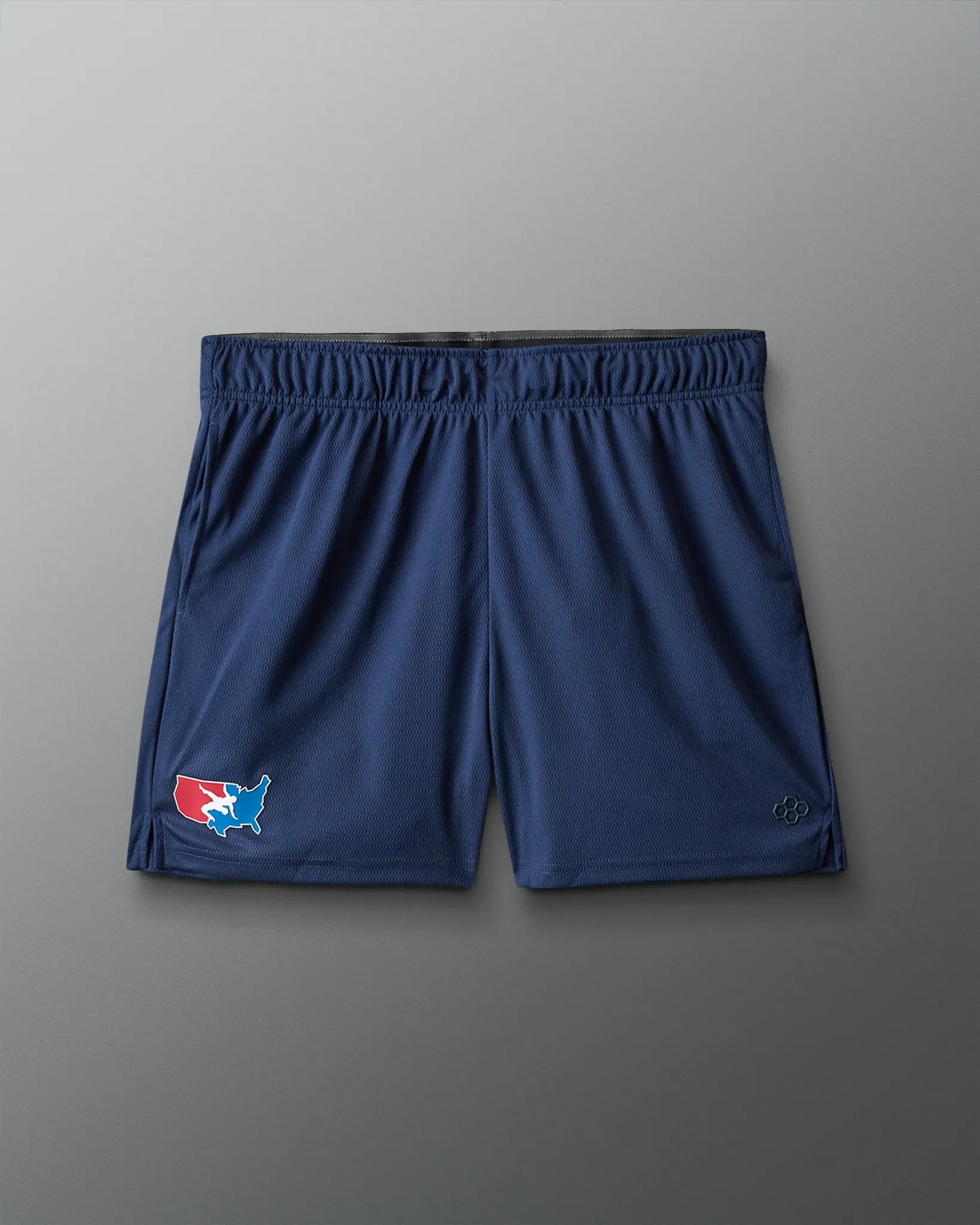 VIK - USA Wrestling 5" Mesh Shorts - Navy