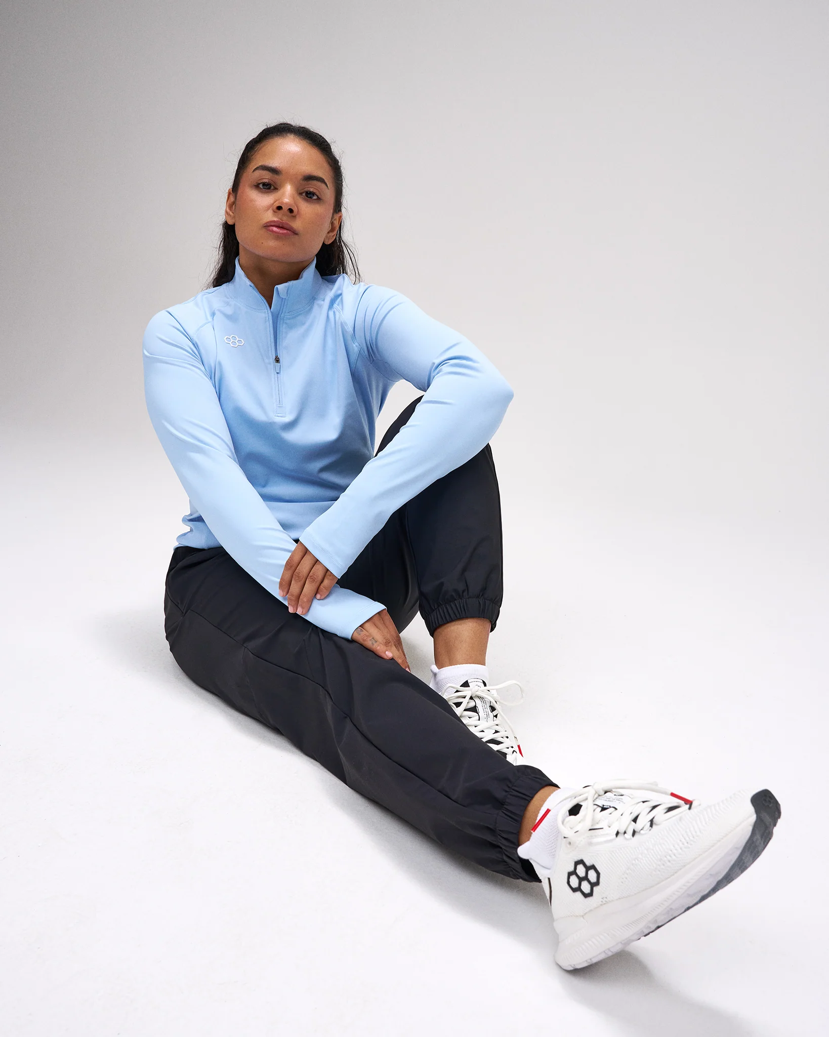 Women's Victory 1/4 Zip - Light Blue - Image 2