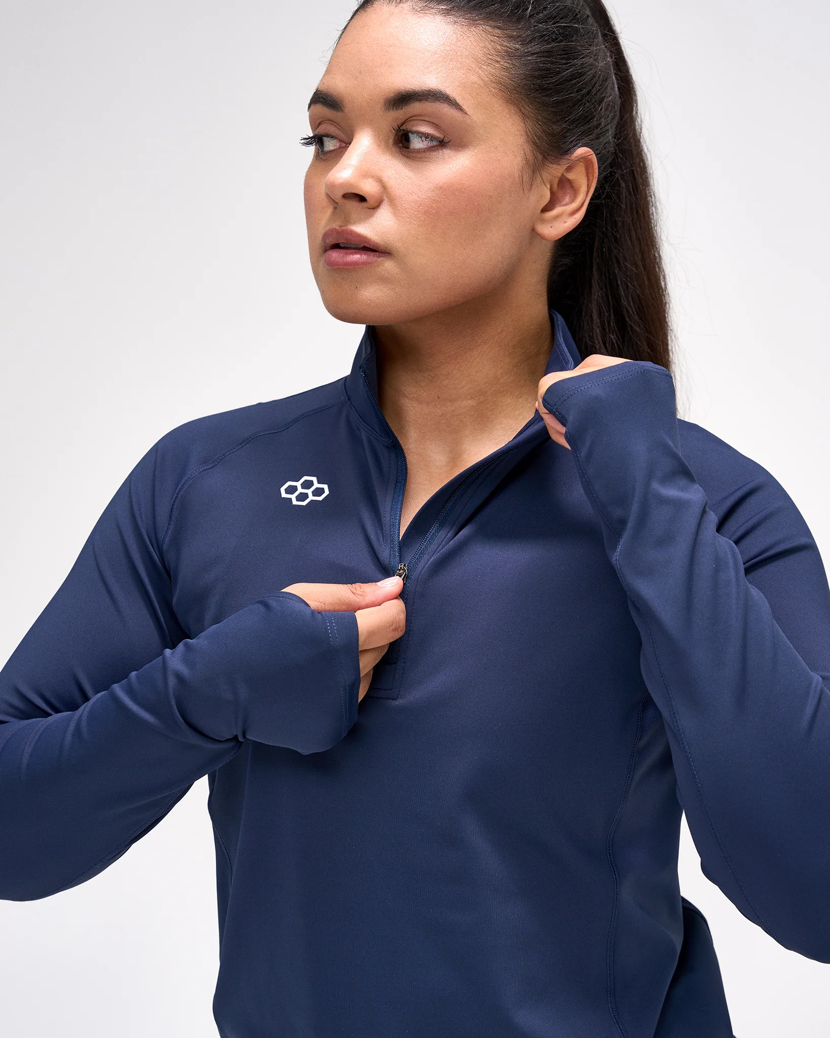 Women's Victory 1/4 Zip - Navy - Image 2