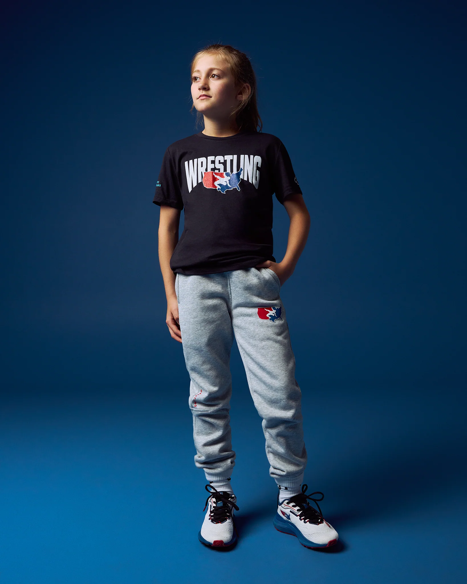 Wrestling Logo Youth Elite Super Soft T-Shirt - Image 2