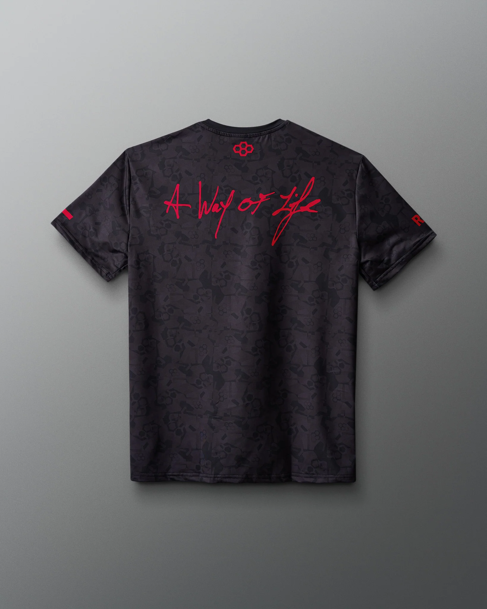 Wrestling Wordmark Black Camo Sublimated T-Shirt - Image 14