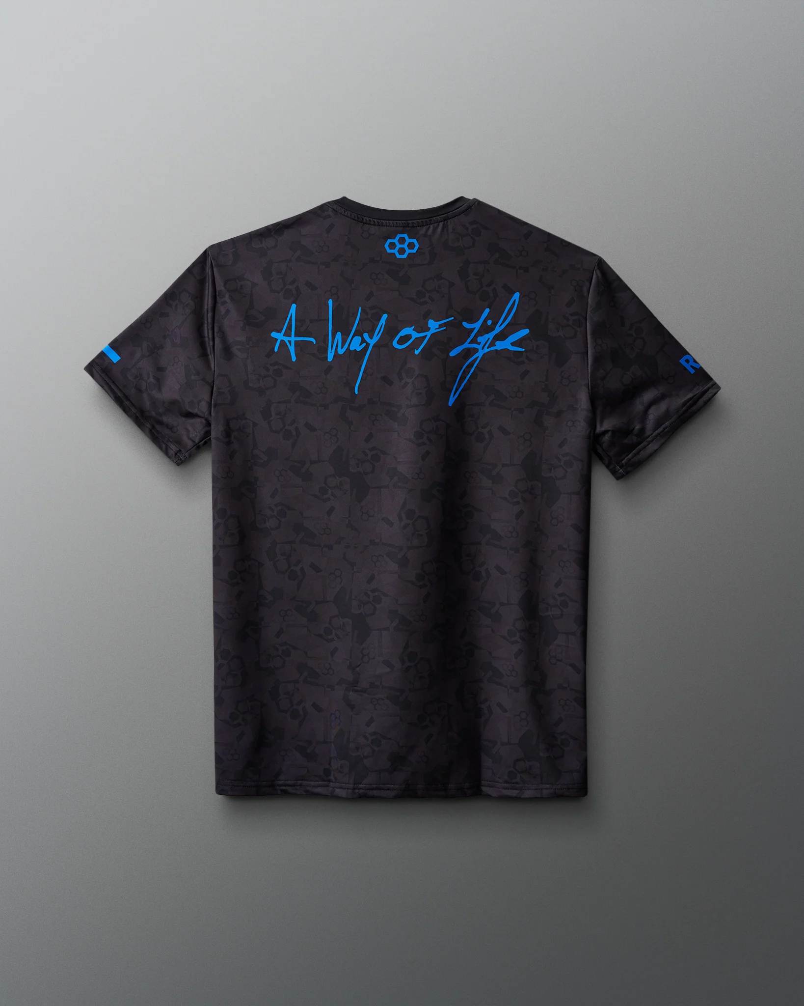 Wrestling Wordmark Black Camo Sublimated T-Shirt - Image 4