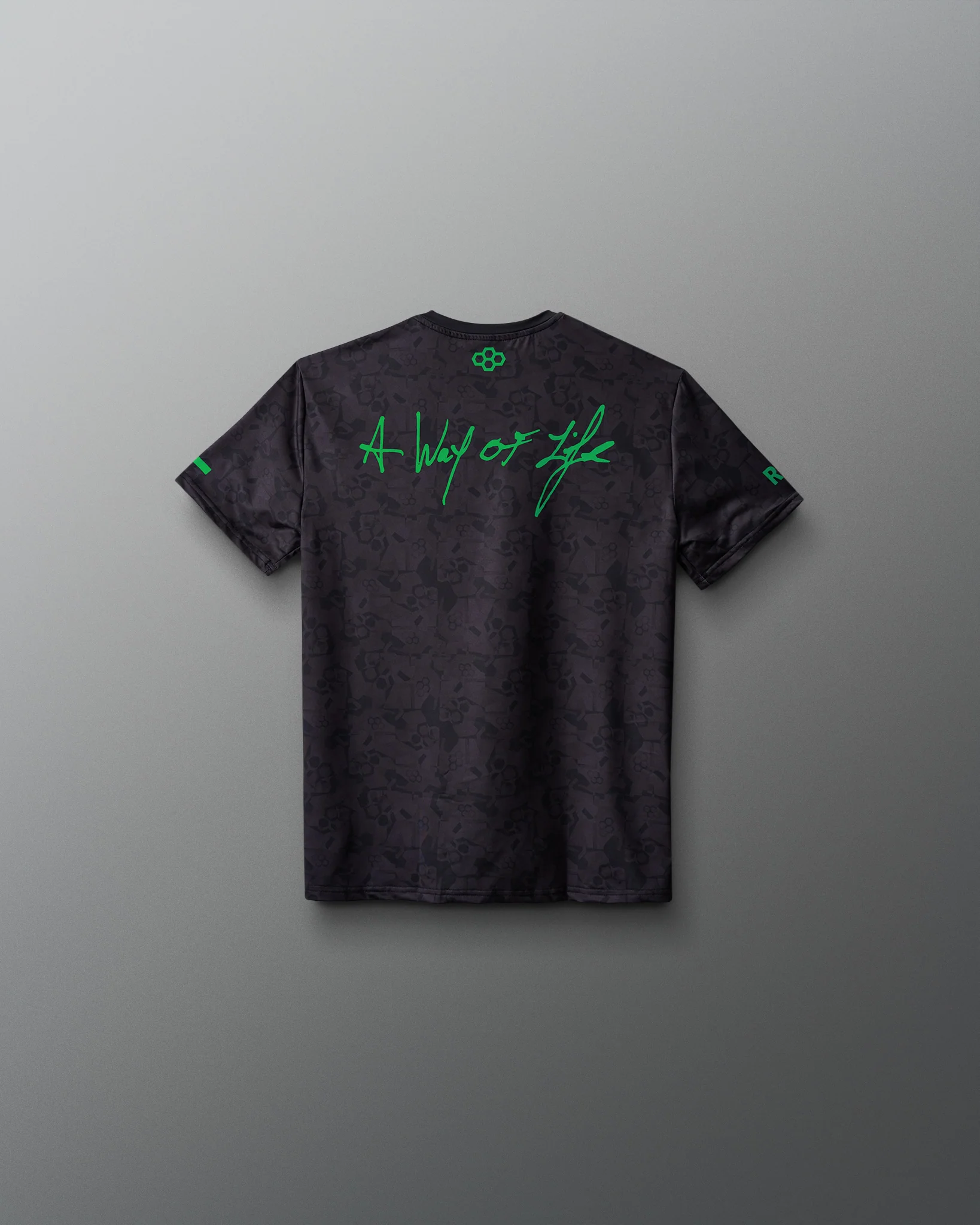 Wrestling Wordmark Black Camo Youth Sublimated T-Shirt - Image 7