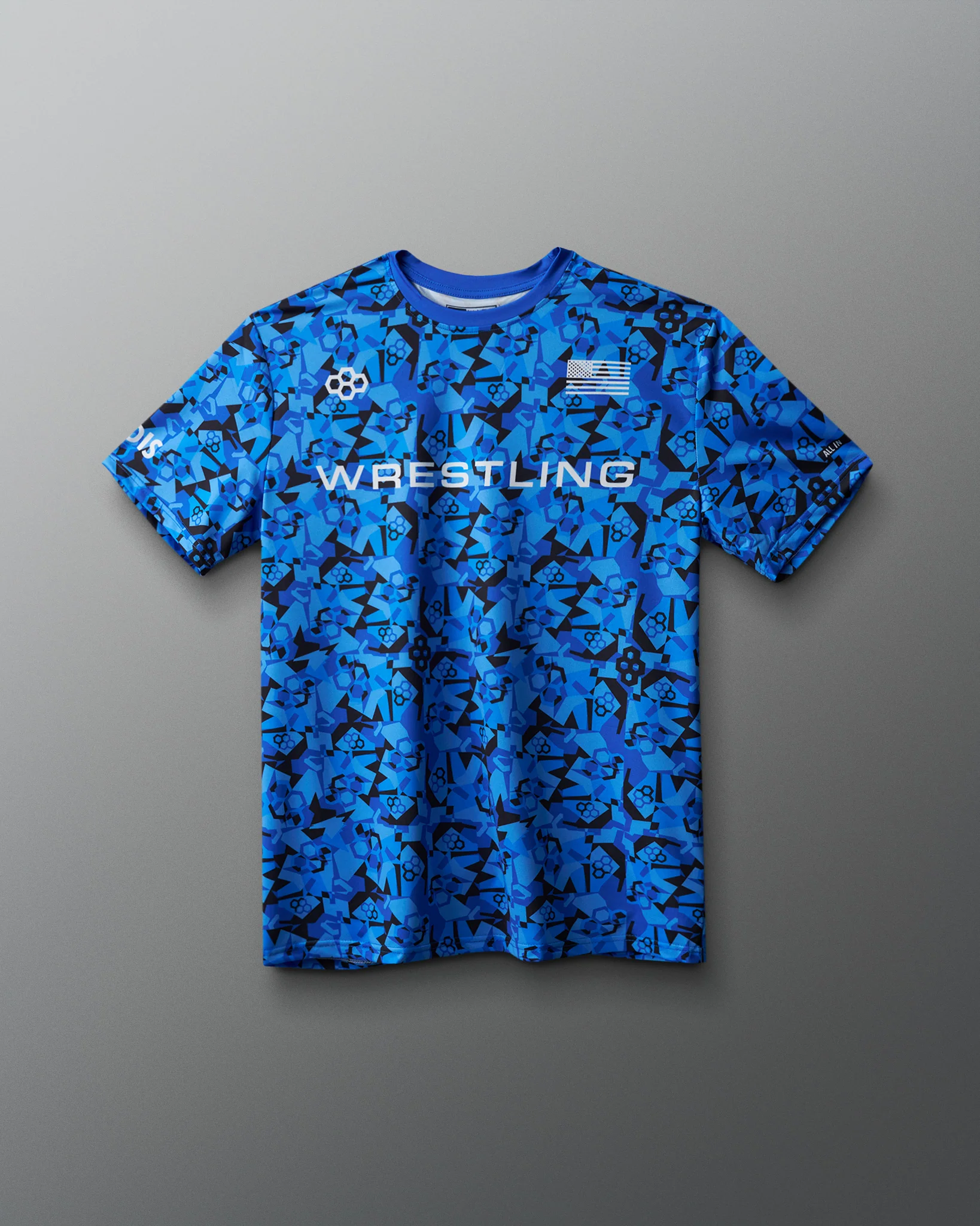 Wrestling Wordmark Camo Sublimated T-Shirt - Image 16