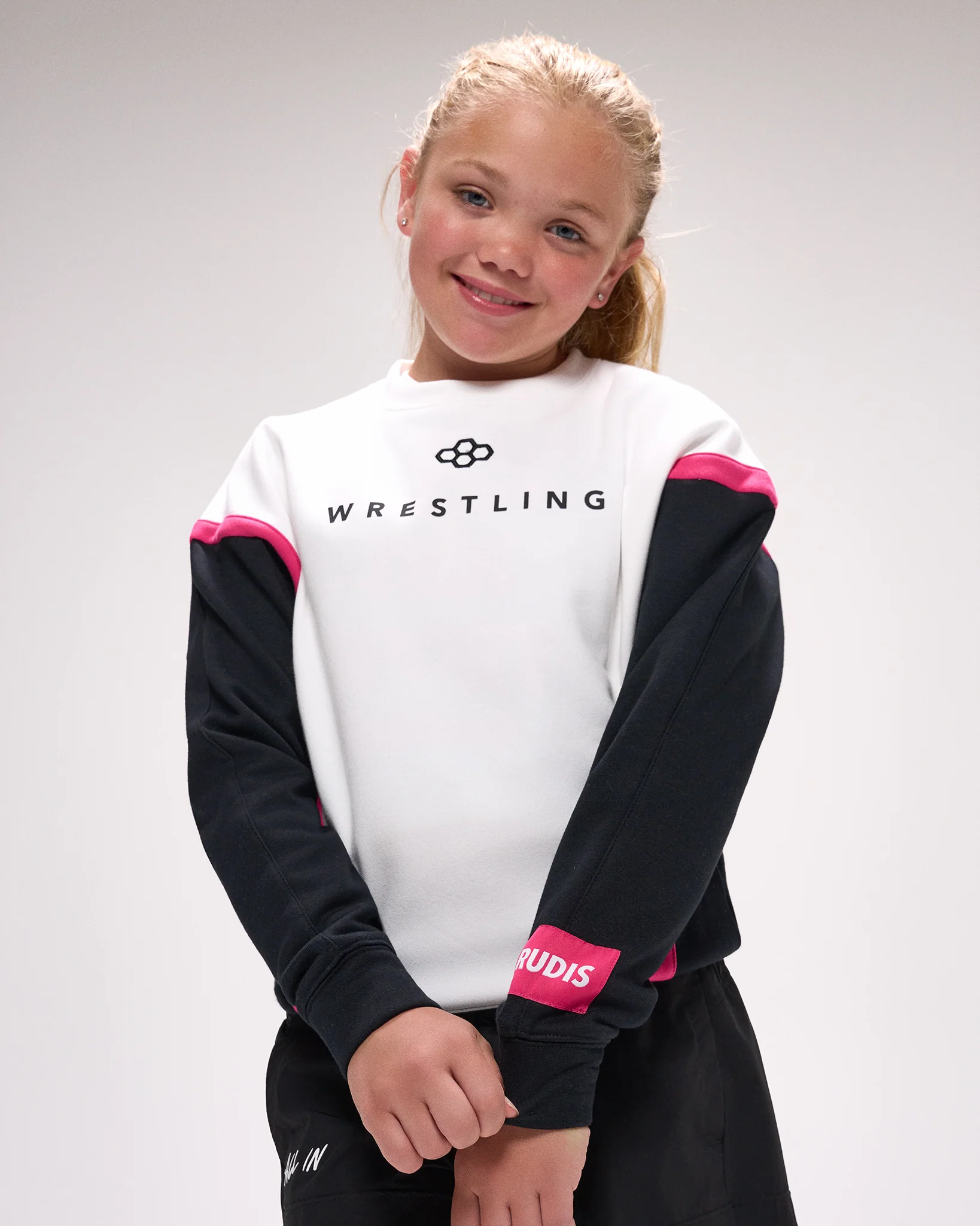 Wrestling Youth Colorblock Crewneck