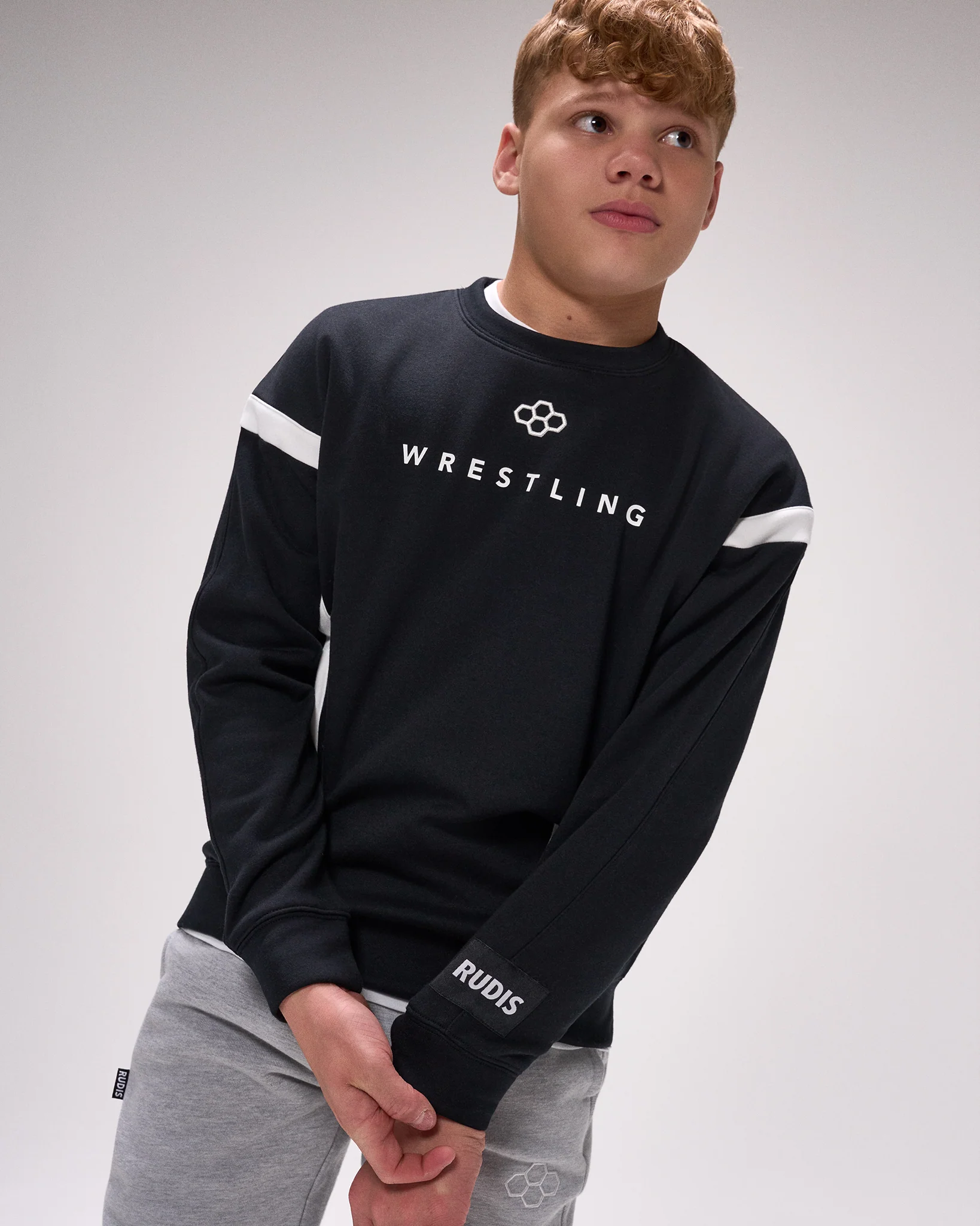 Wrestling Youth Colorblock Crewneck - Image 4